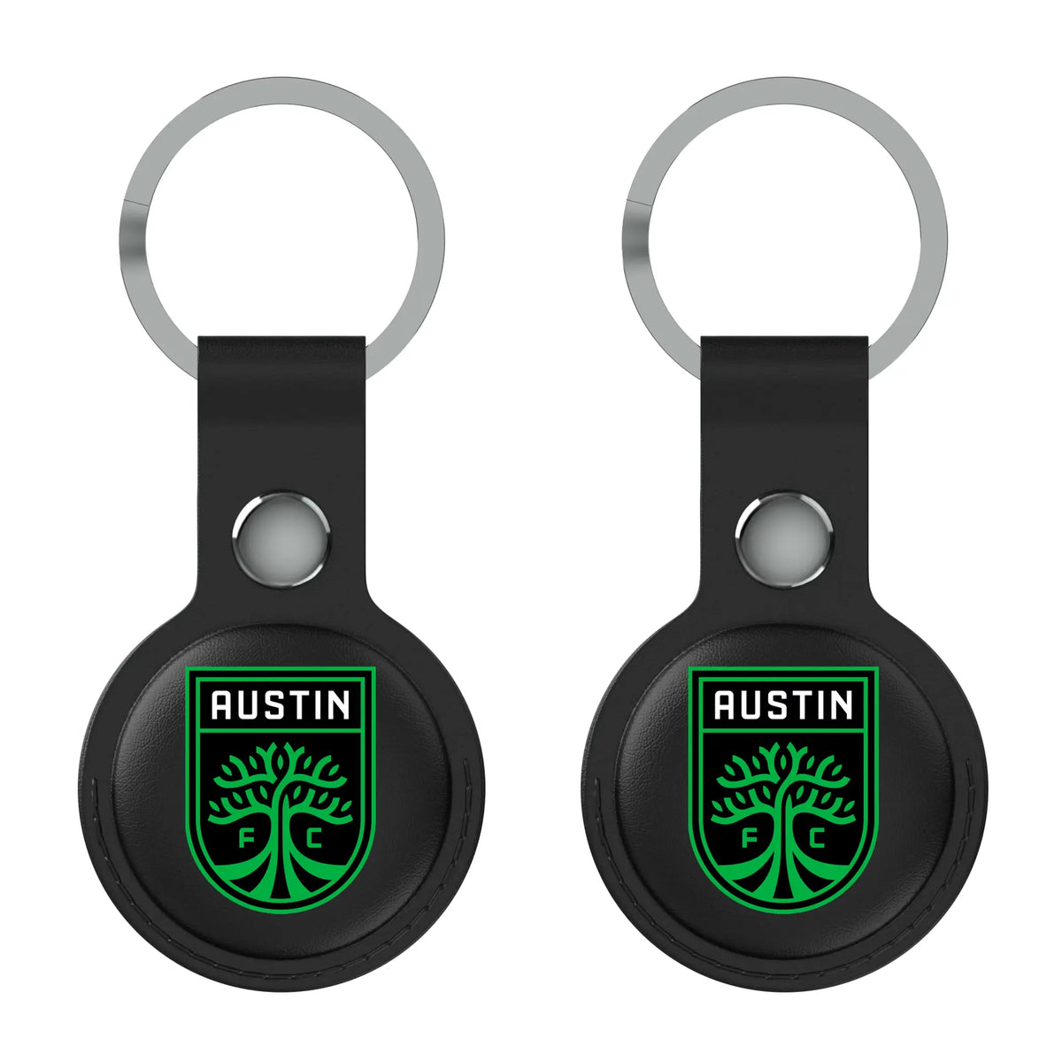 Austin FC Insignia AirTag Black Airtag Holder 2-Pack