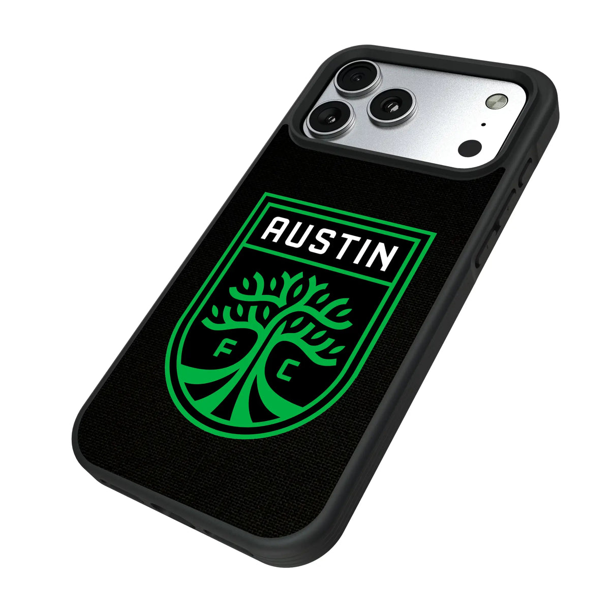 Austin FC Solid iPhone Bump Phone Case for Apple iPhone - Isometric View#Device_iPhone 17 Pro Max