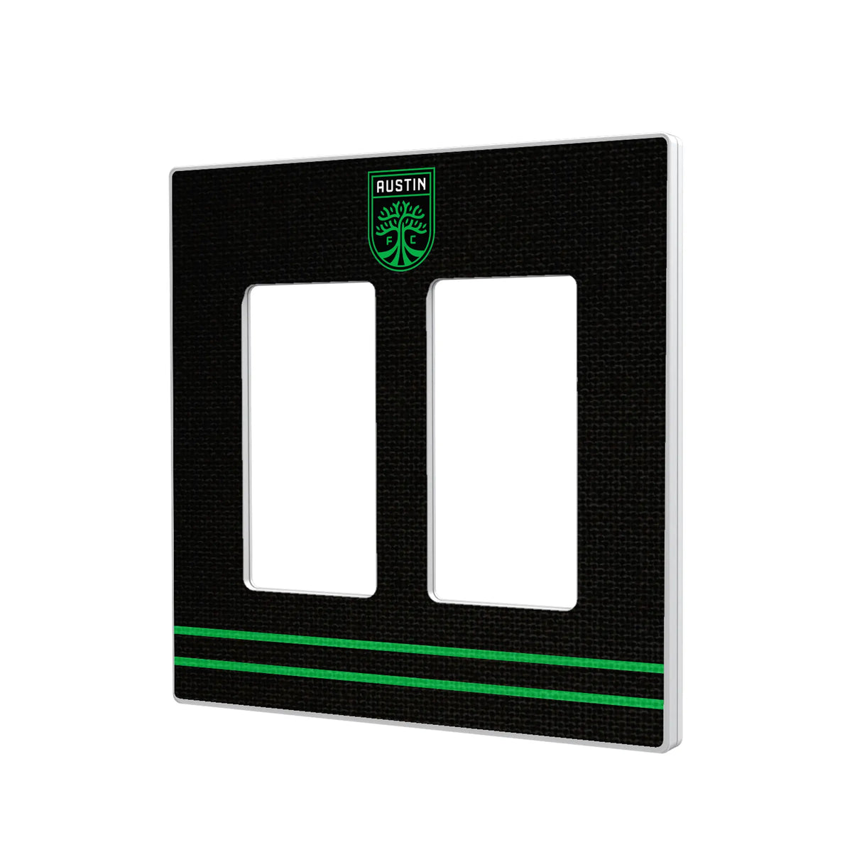 Austin FC Stripe Hidden-Screw Light Switch Plate#Style_Double Rocker