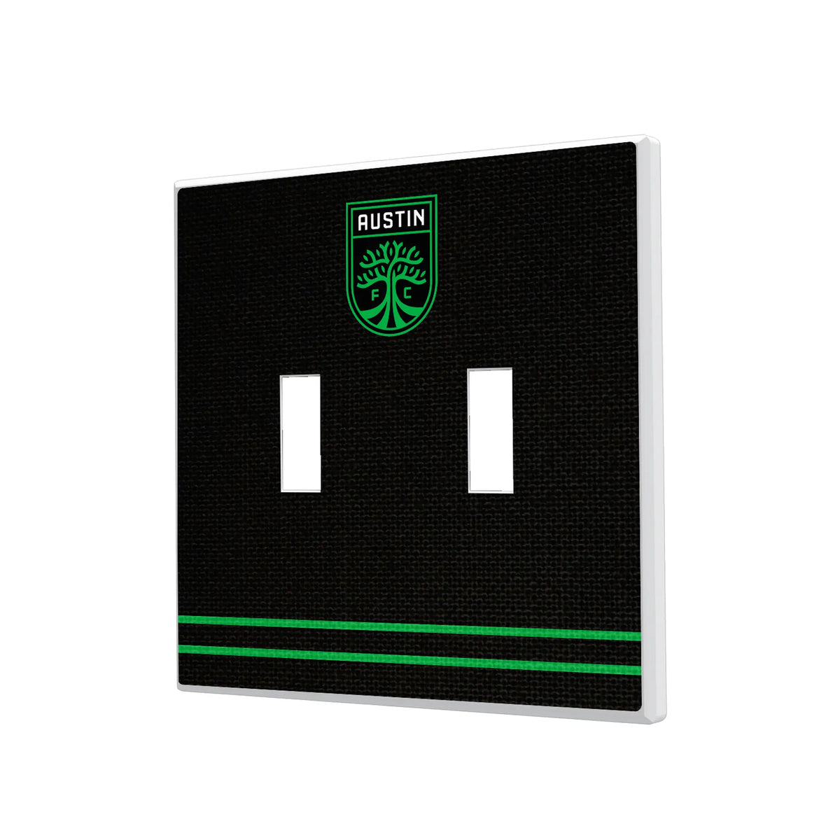 Austin FC Stripe Hidden-Screw Light Switch Plate#Style_Double Toggle