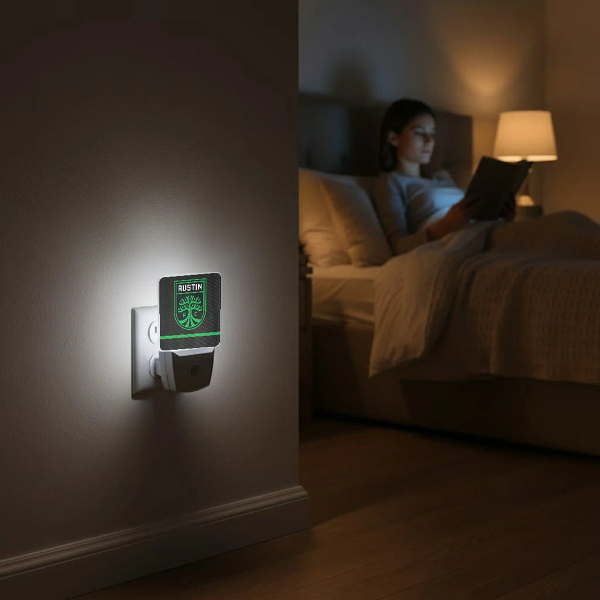 Austin FC Stripe Night Light 2-Pack - Lifestyle