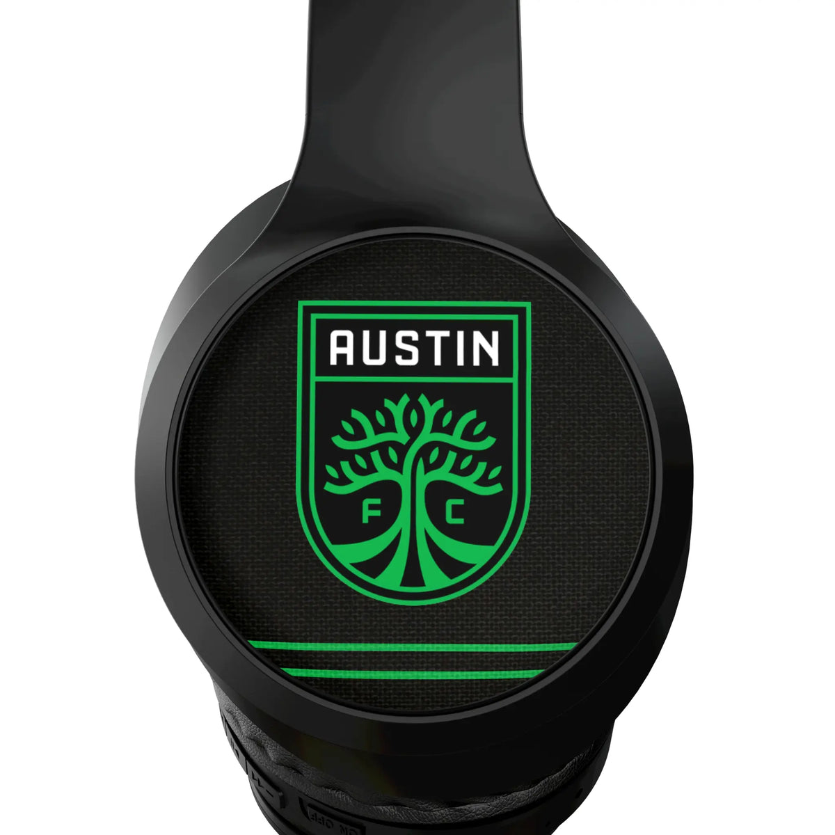 Austin FC Stripe Wireless Over-Ear Headphones With Case - Detail