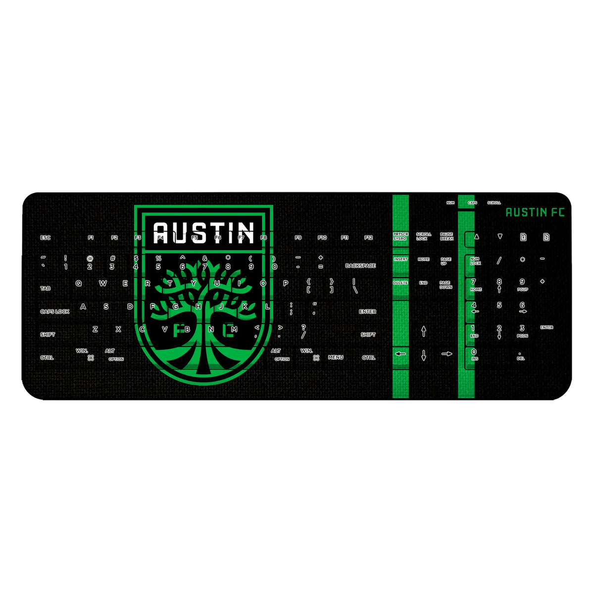 Austin FC Stripe Wireless USB Keyboard