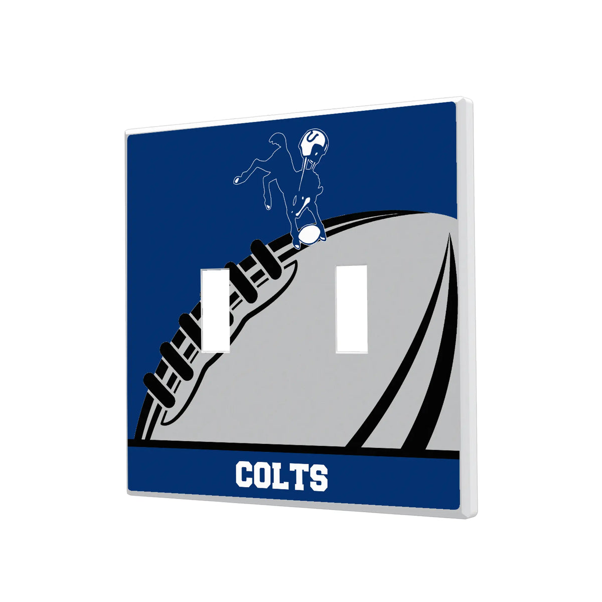 Baltimore Colts 1946 Historic Collection Passtime Hidden-Screw Light Switch Plate#Style_Double Toggle