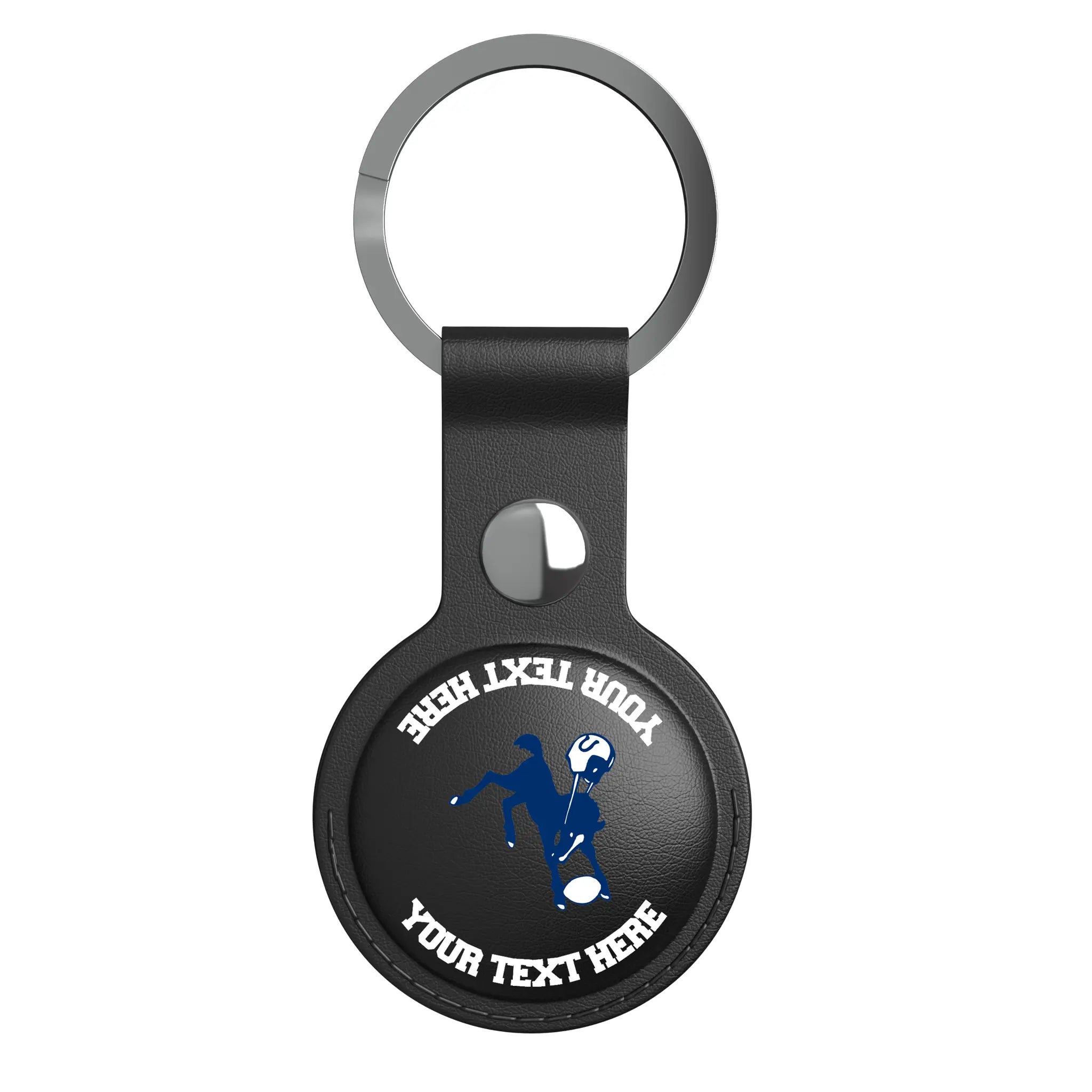 Baltimore Colts 1946 Historic Collection Personalized Insignia AirTag Black Airtag Holder