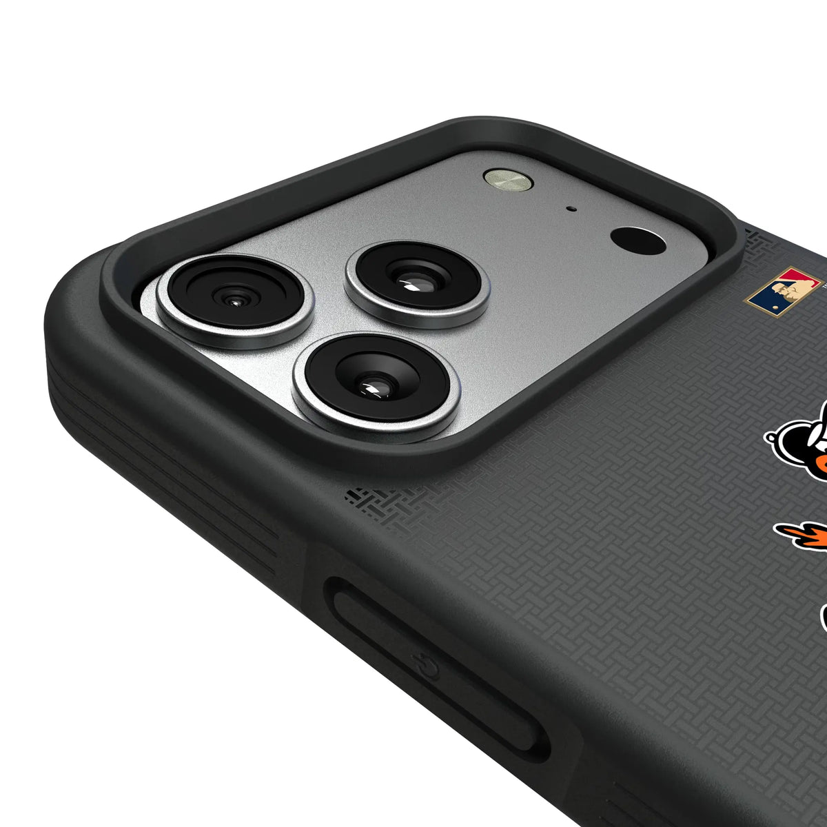Baltimore Orioles 1954-1963 - Cooperstown Collection Linen iPhone Bump Phone Case for Apple iPhone - Detail#Device_iPhone 17 Pro Max