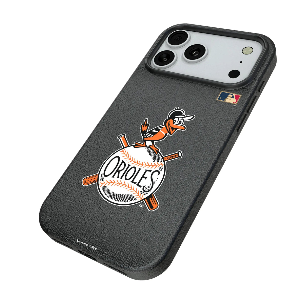 Baltimore Orioles 1954-1963 - Cooperstown Collection Linen iPhone MagSafe Compatible Phone Case for Apple iPhone - Isometric View#Device_iPhone 18 Pro Max