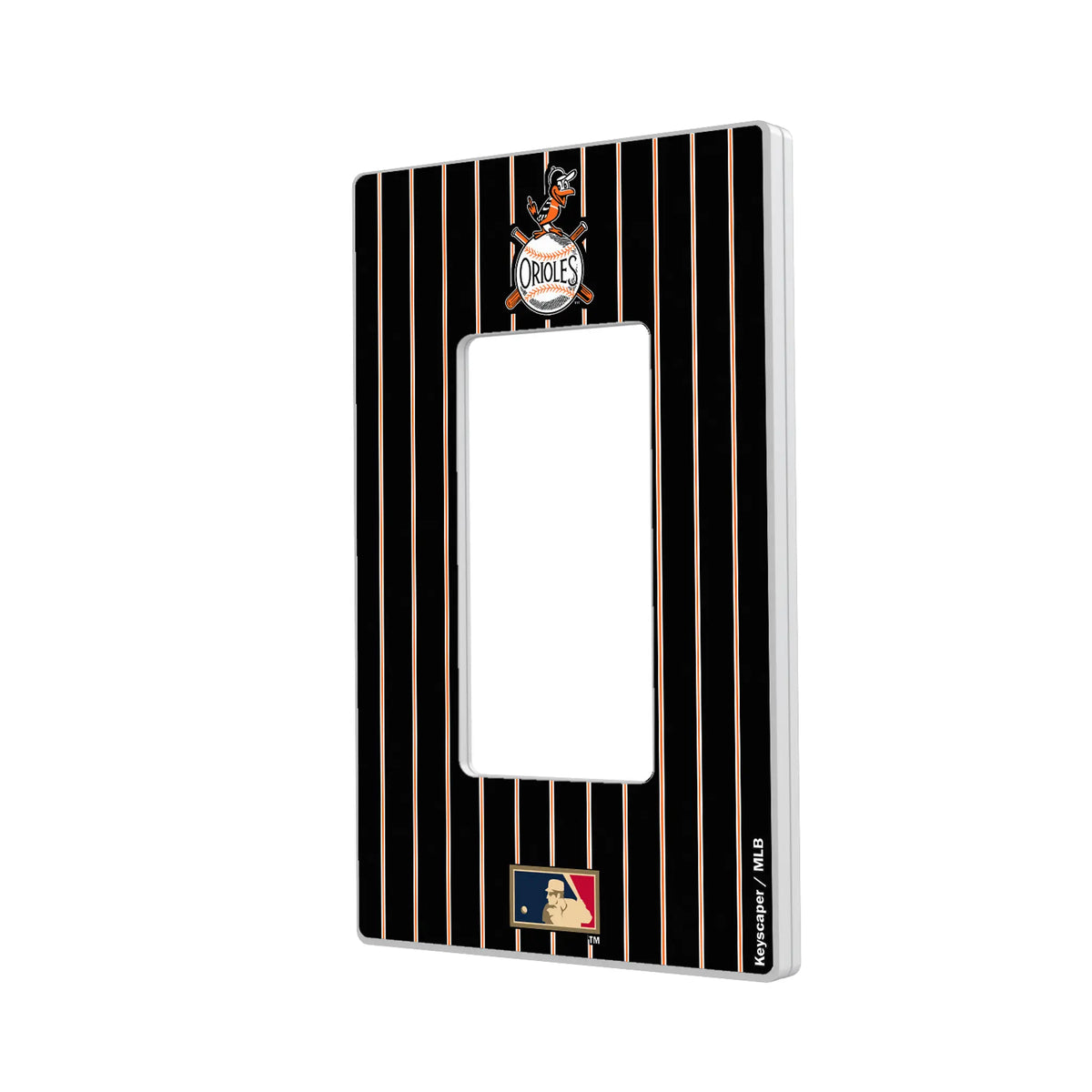 Baltimore Orioles 1954-1963 - Cooperstown Collection Pinstripe Hidden-Screw Light Switch Plate#Style_Single Rocker