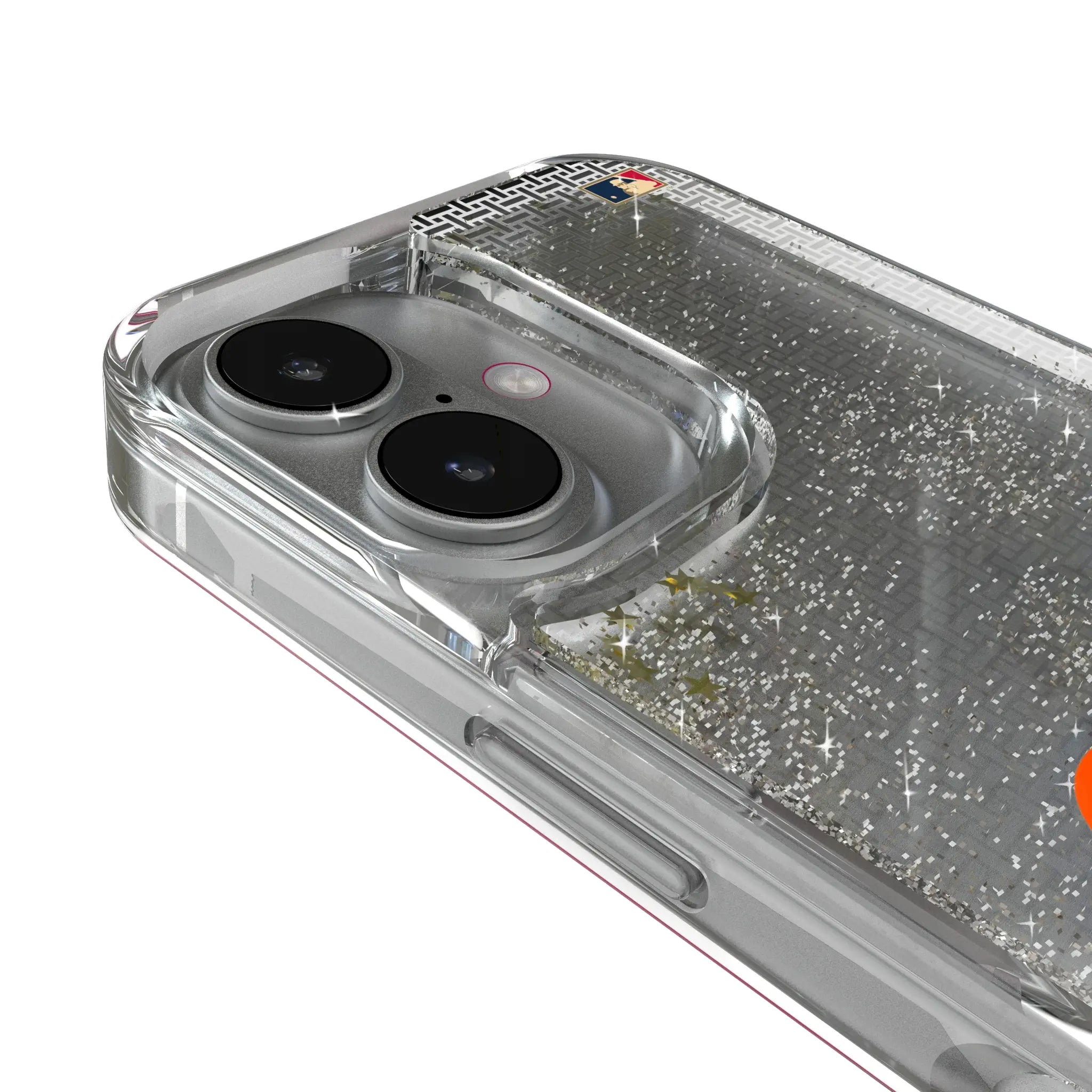 Baltimore Orioles 1955 - Cooperstown Collection Linen iPhone Glitter Phone Case for Apple iPhone - Detail