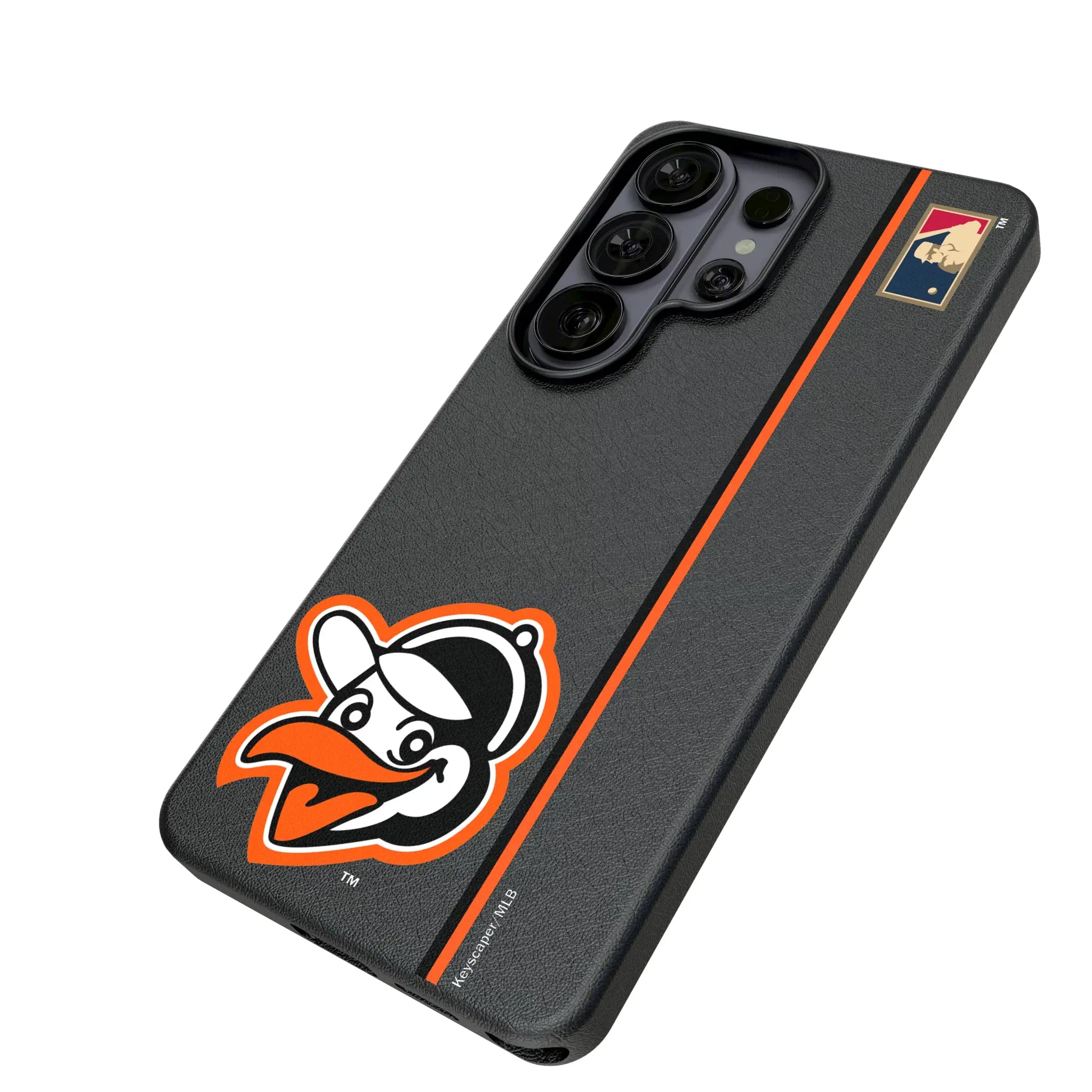 Baltimore Orioles 1955 - Cooperstown Collection Sidebar Galaxy MagSafe Compatible Phone Case for Samsung Galaxy - Isometric View#Device_Galaxy S26 Ultra