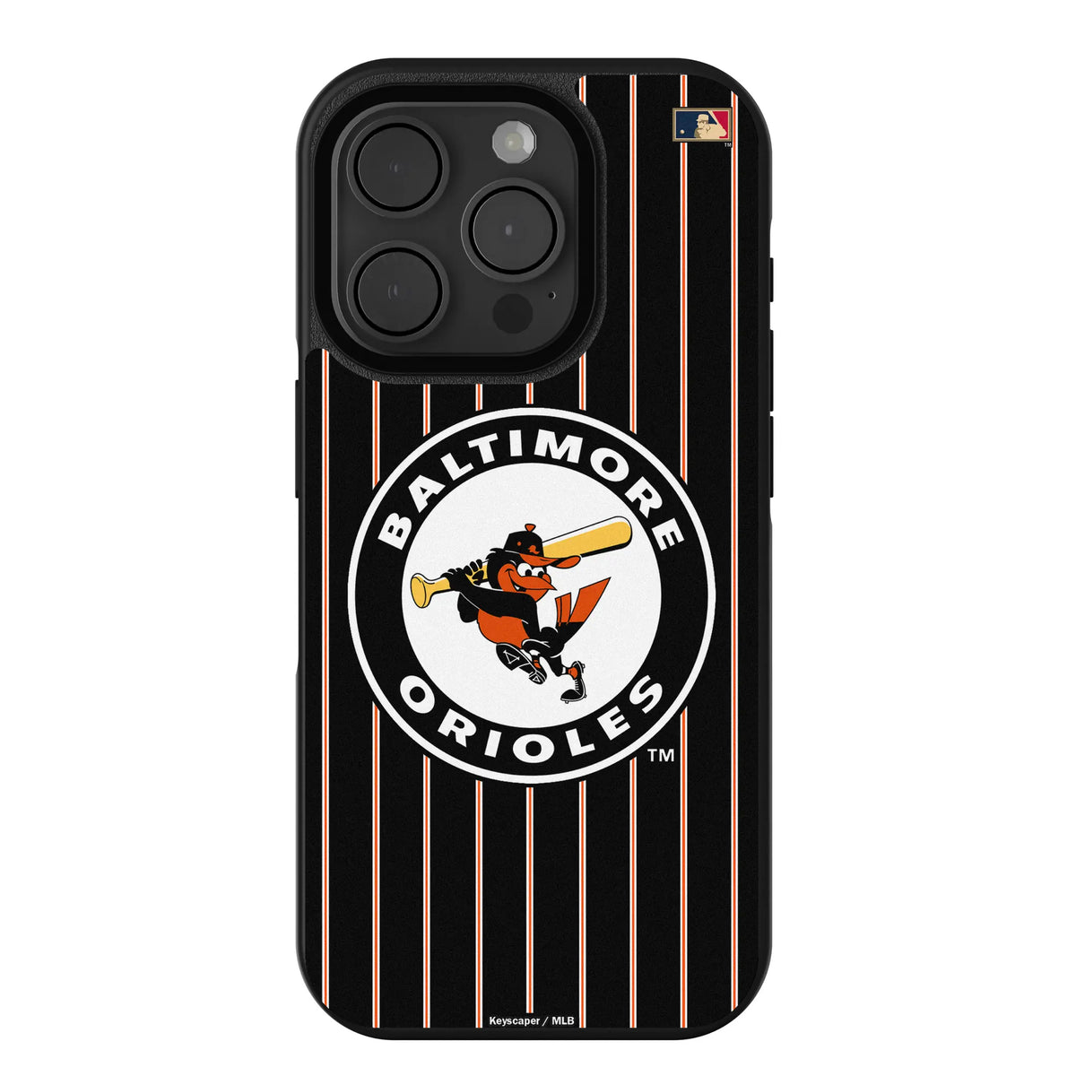 Baltimore Orioles 1966-1969 - Cooperstown Collection Pinstripe iPhone Bump Phone Case for Apple iPhone