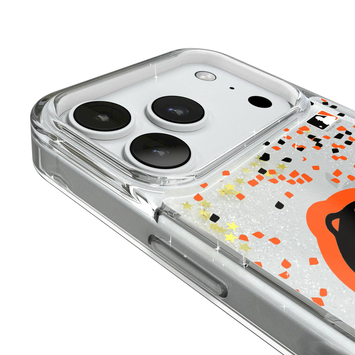 Baltimore Orioles Confetti iPhone Glitter Phone Case for Apple iPhone - Detail#Device_iPhone 18 Pro