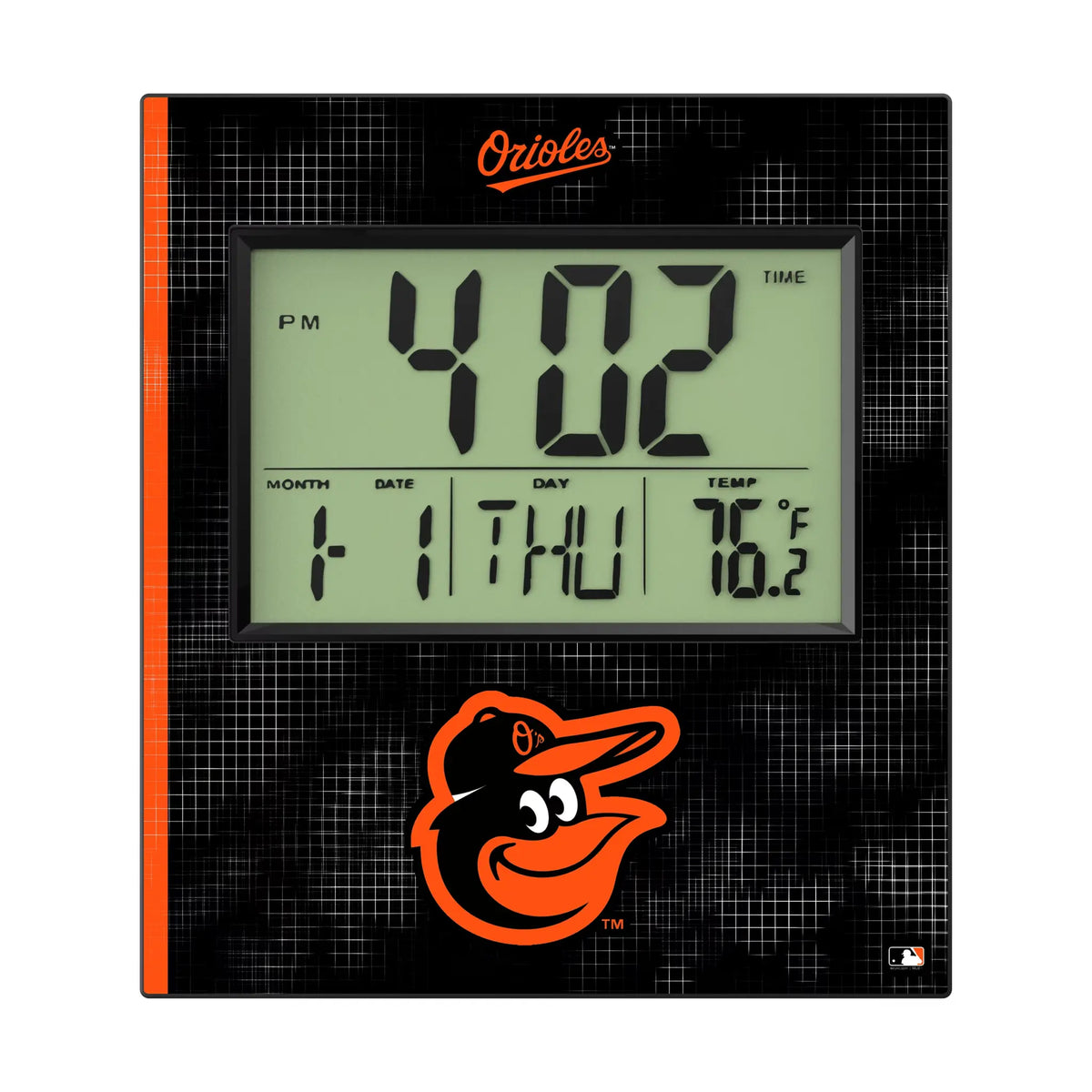 Baltimore Orioles Hatch Wall Clock