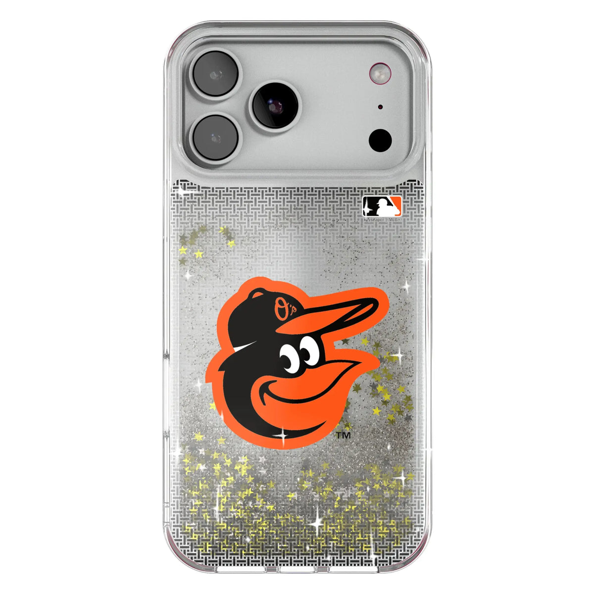 Baltimore Orioles Linen Glitter Phone Case for Apple iPhone