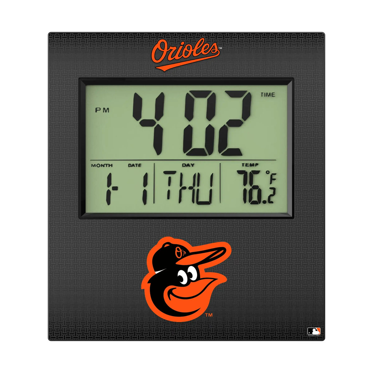 Baltimore Orioles Linen Wall Clock