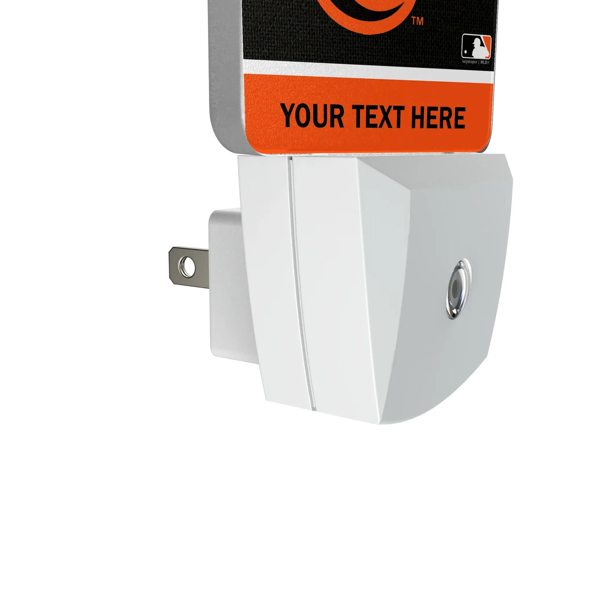 Baltimore Orioles Personalized Endzone Solid Night Light 2-Pack - Detail