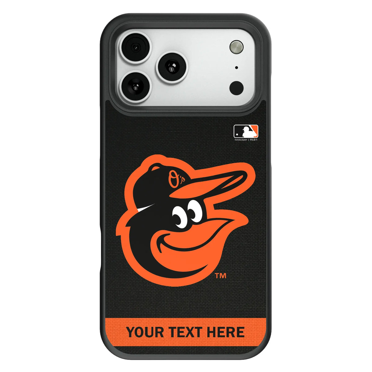 Baltimore Orioles Personalized Stripe Bump Phone Case for Apple iPhone