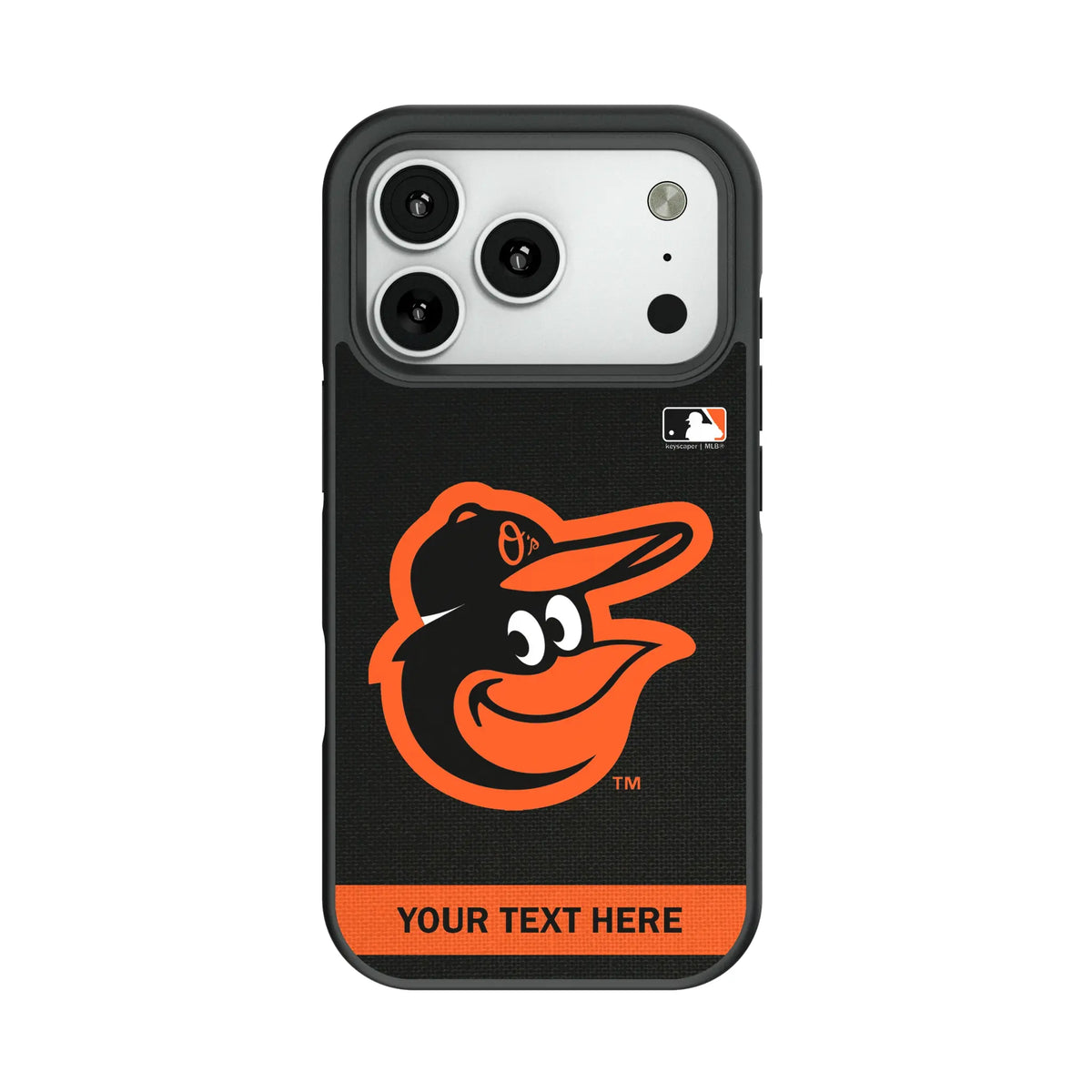 Baltimore Orioles Personalized Stripe Bump Phone Case for Apple iPhone