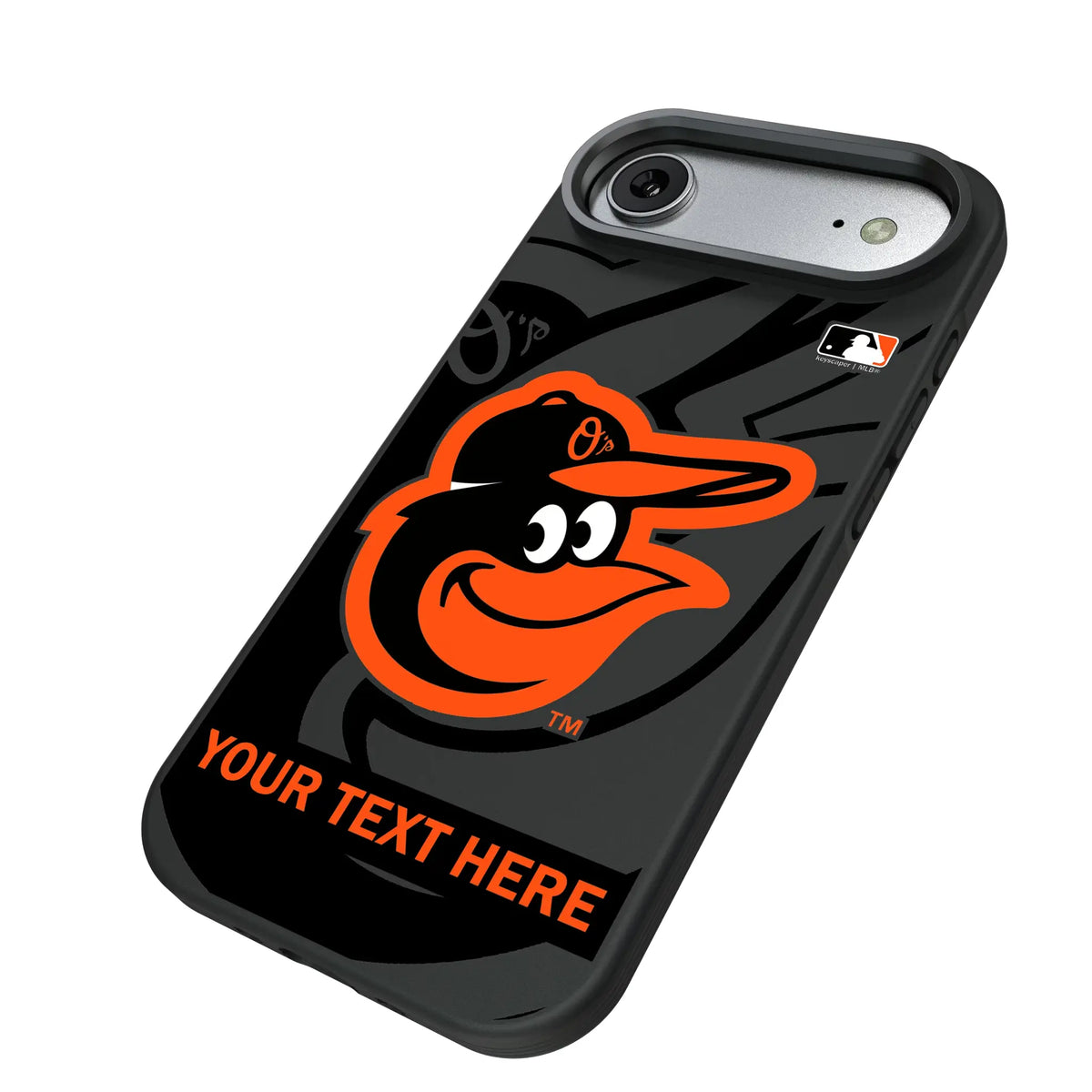 Baltimore Orioles Personalized Tilt iPhone Bump Phone Case for Apple iPhone - Isometric View#Device_iPhone Air