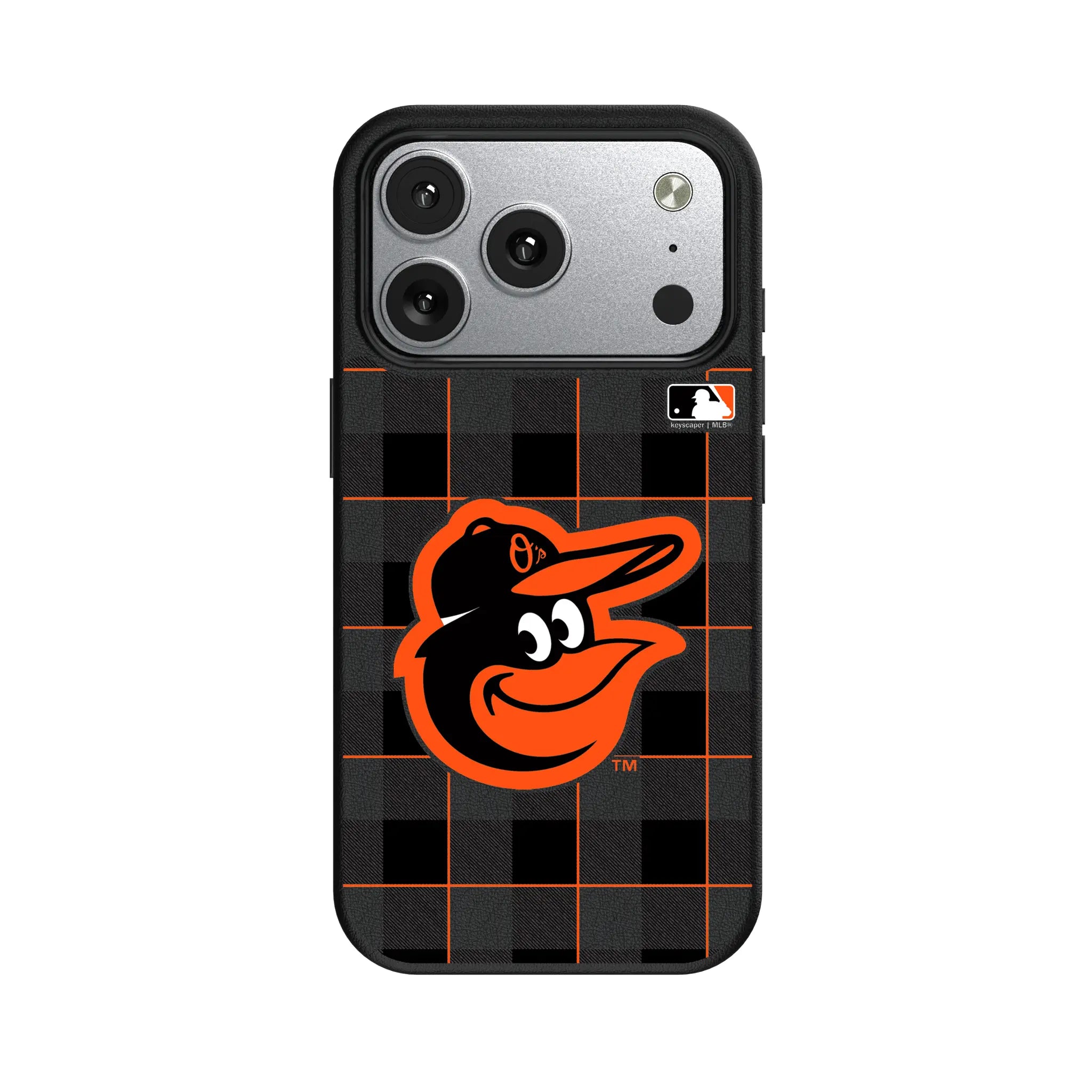 Baltimore Orioles Plaid iPhone MagSafe Compatible Phone Case for Apple iPhone#Device_iPhone 17 Pro