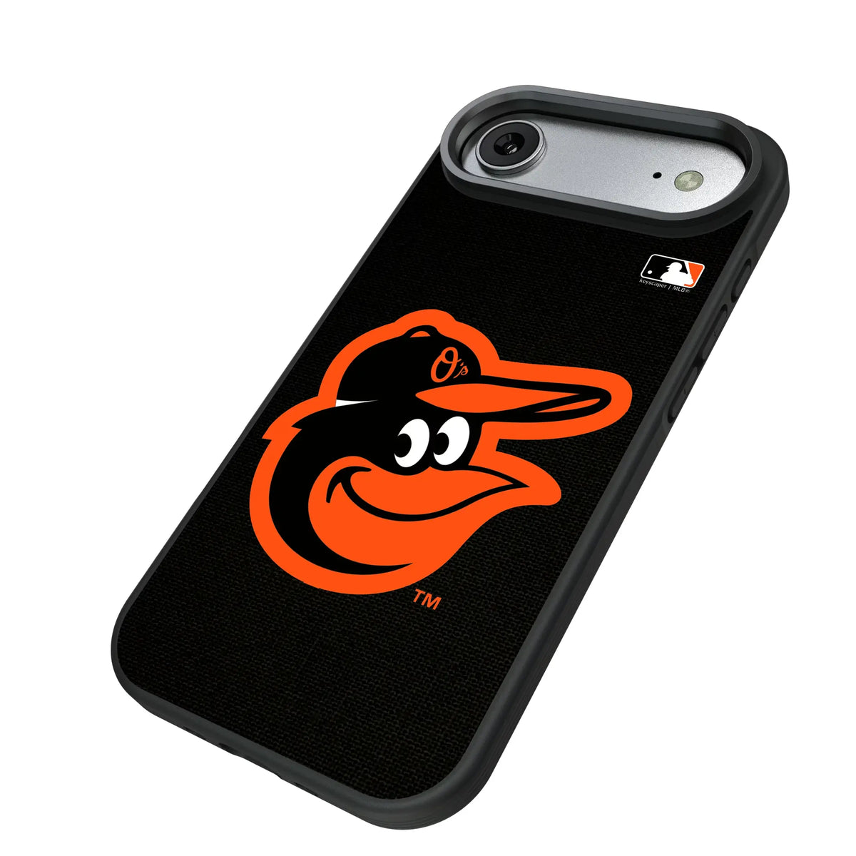 Baltimore Orioles Solid iPhone Bump Phone Case for Apple iPhone - Isometric View#Device_iPhone Air