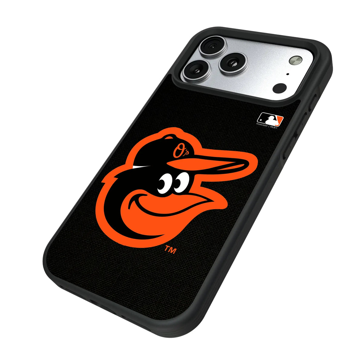 Baltimore Orioles Solid iPhone Bump Phone Case for Apple iPhone - Isometric View#Device_iPhone 17 Pro Max