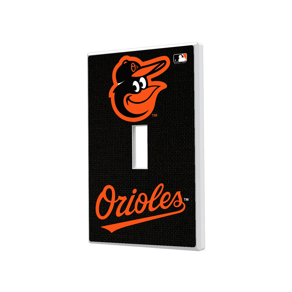 Baltimore Orioles Solid Hidden-Screw Light Switch Plate#Style_Single Toggle