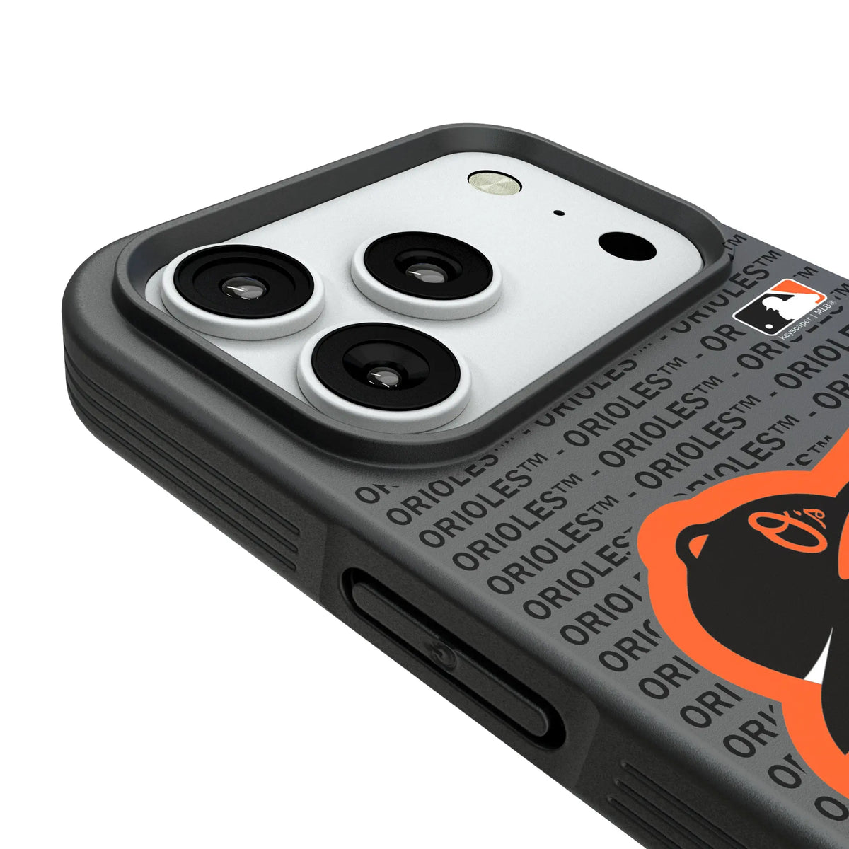 Baltimore Orioles Text Backdrop iPhone Bump Phone Case for Apple iPhone - Detail#Device_iPhone 18 Pro