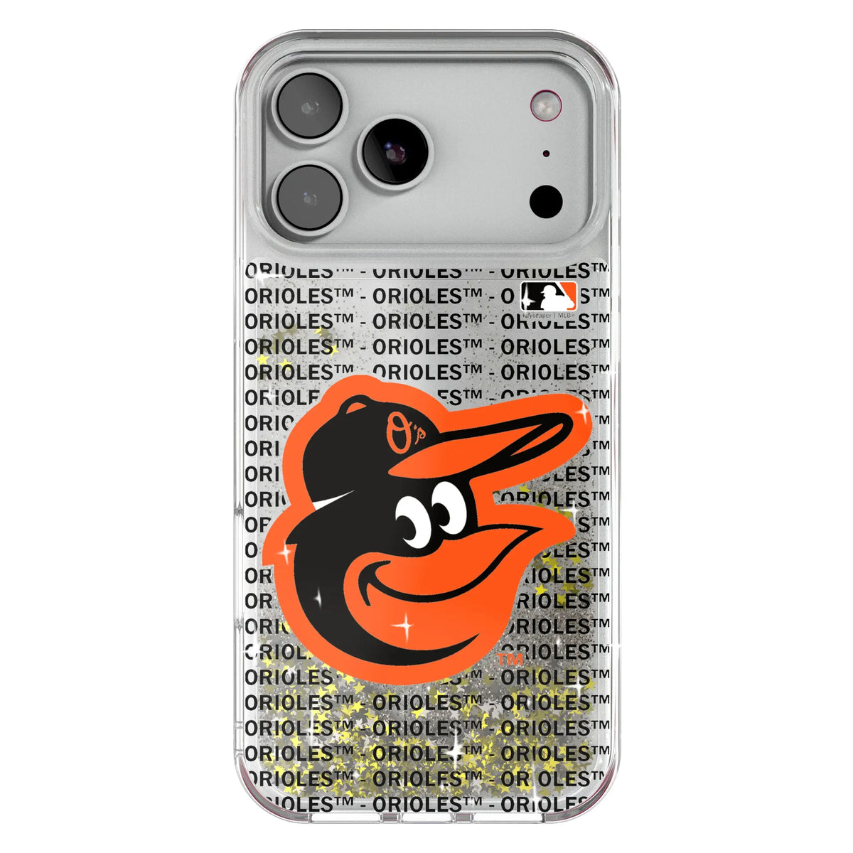 Baltimore Orioles Text Backdrop Glitter Phone Case for Apple iPhone