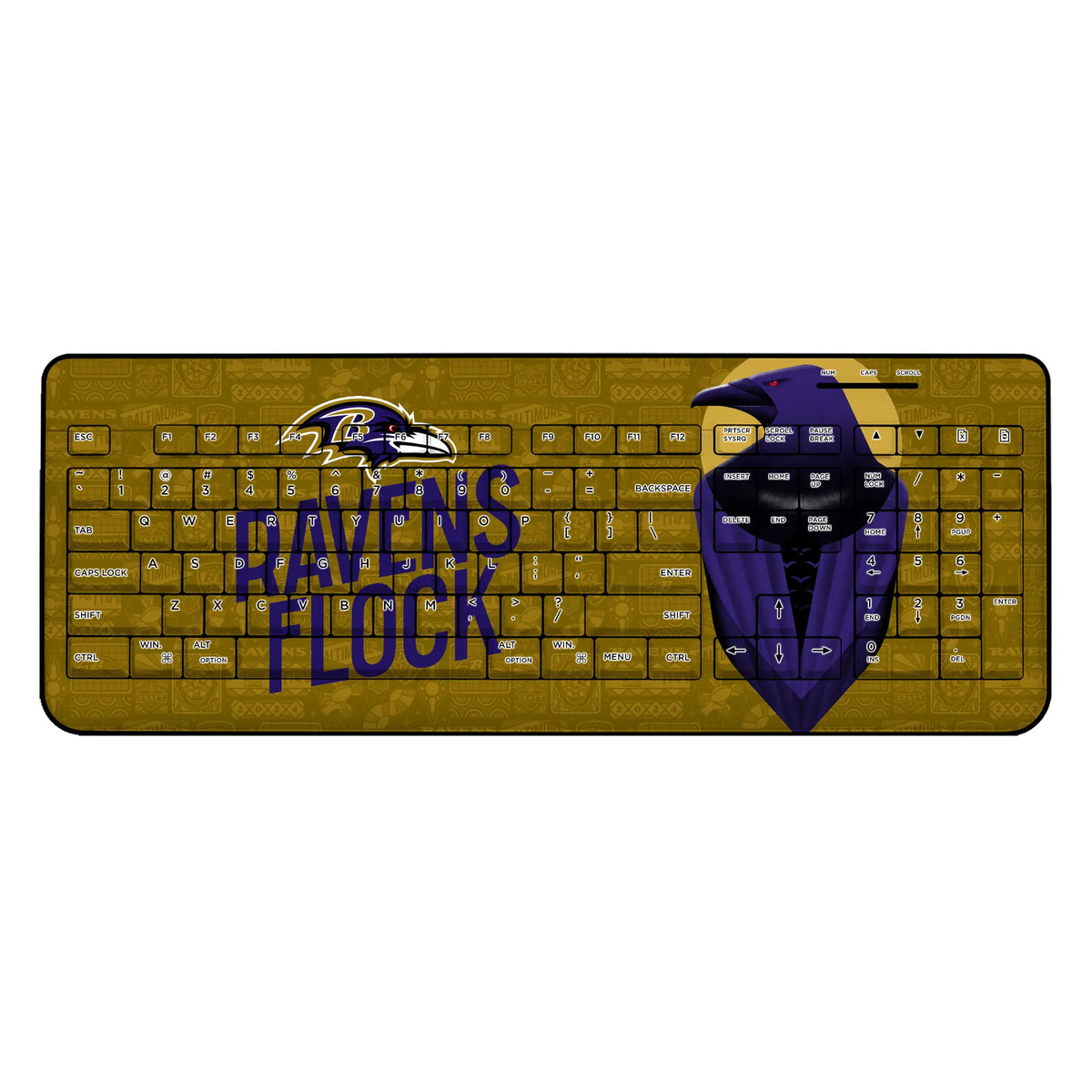 Baltimore Ravens Deco Wireless USB Keyboard