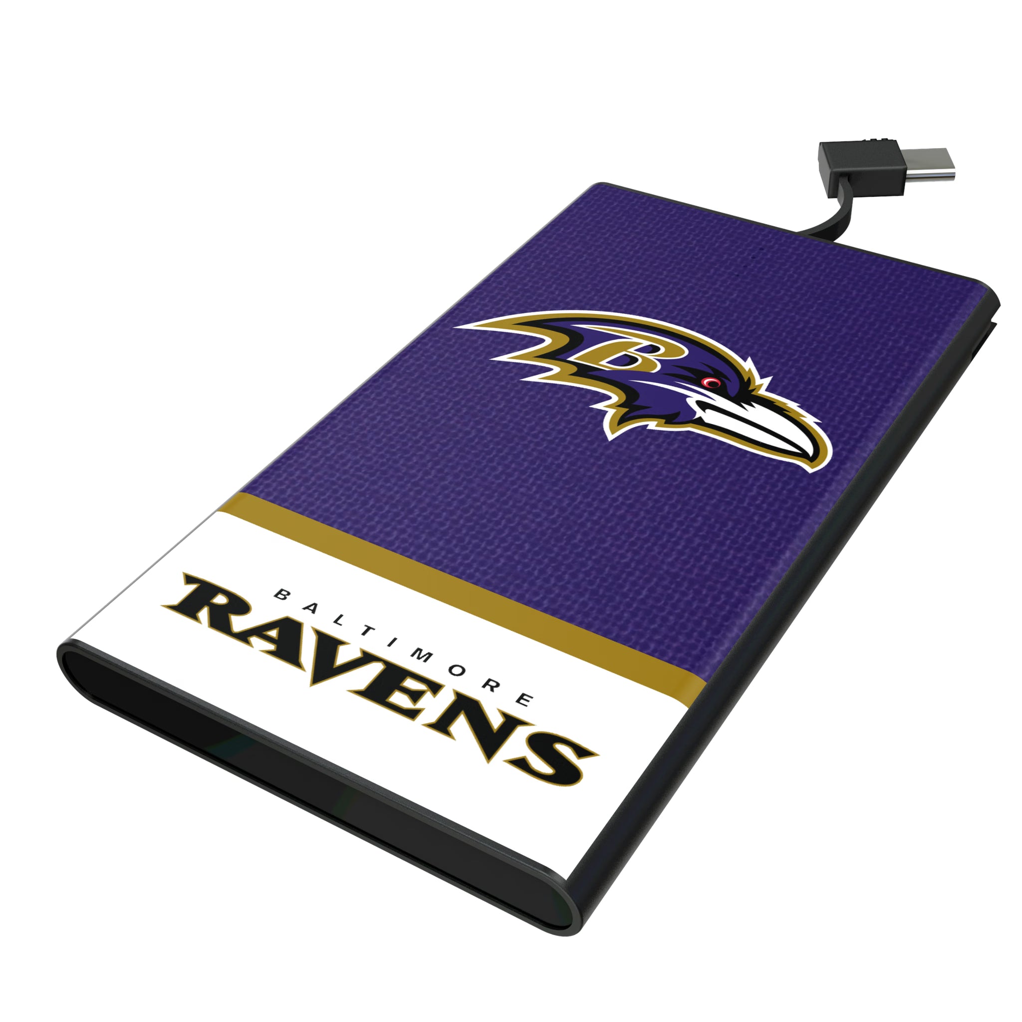 Baltimore Ravens Endzone Solid 5000mAh Flat Powerbank