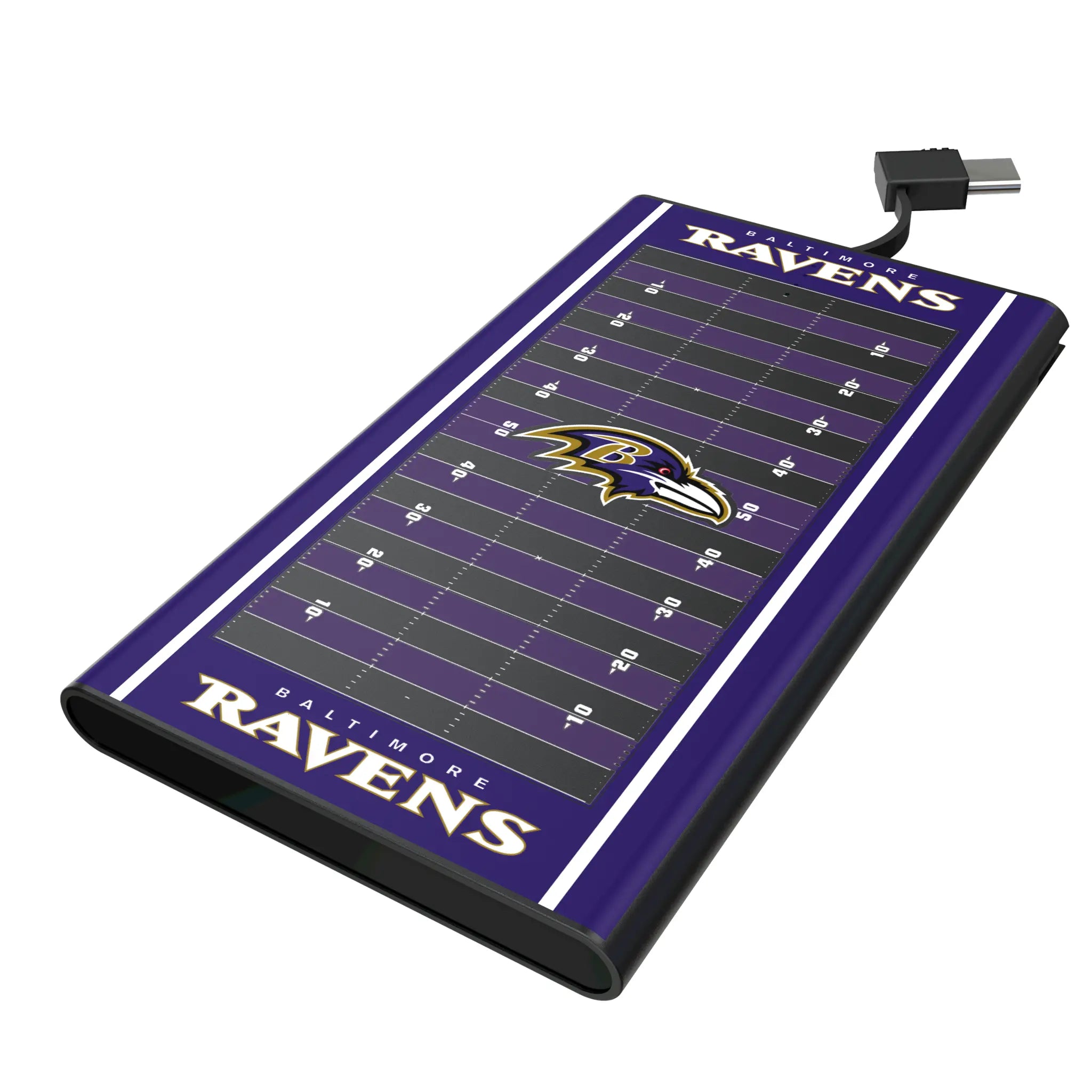 Baltimore Ravens Field 5000mAh Flat Power Bank