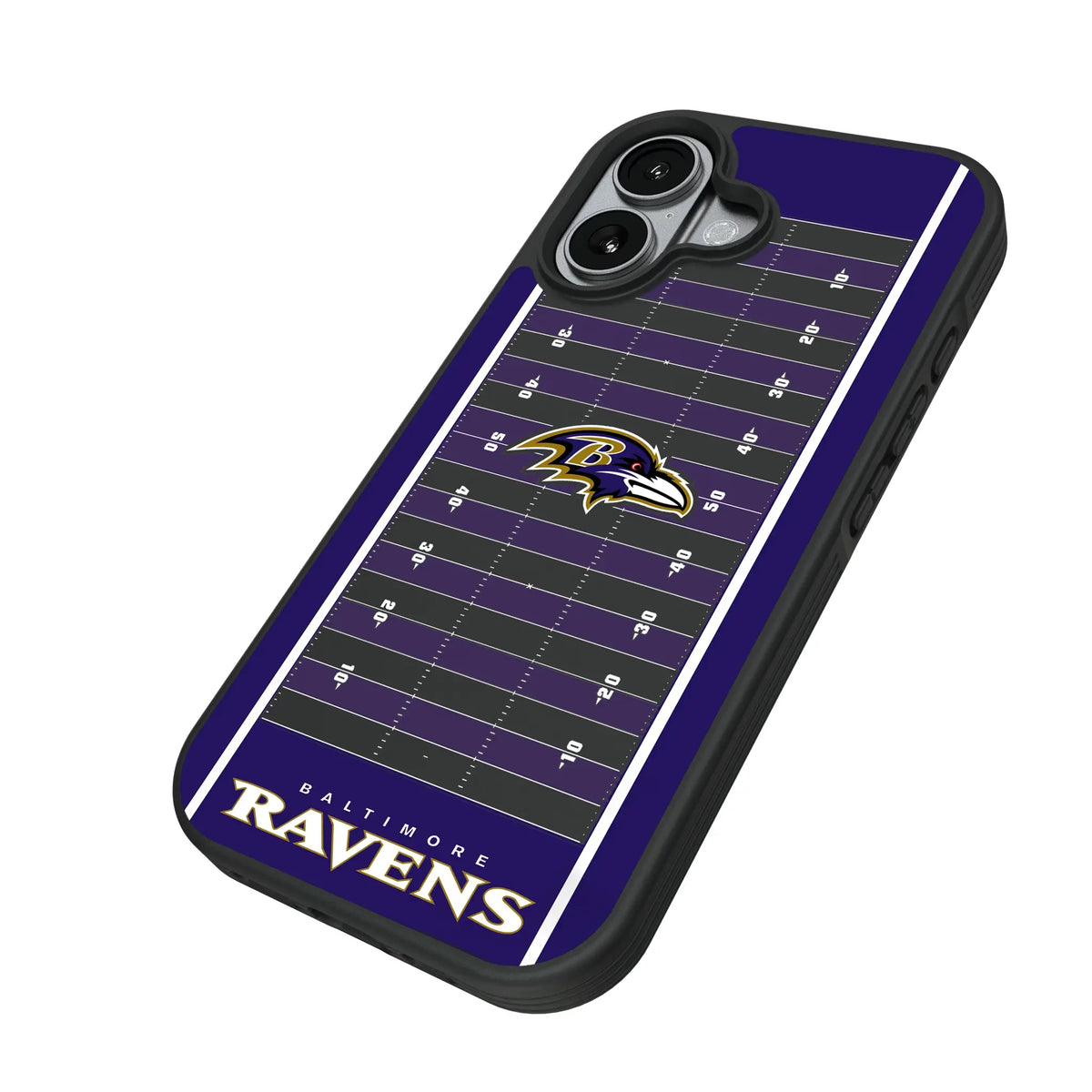 Baltimore Ravens Field iPhone Bump Phone Case for Apple iPhone - Isometric View#Device_iPhone 17