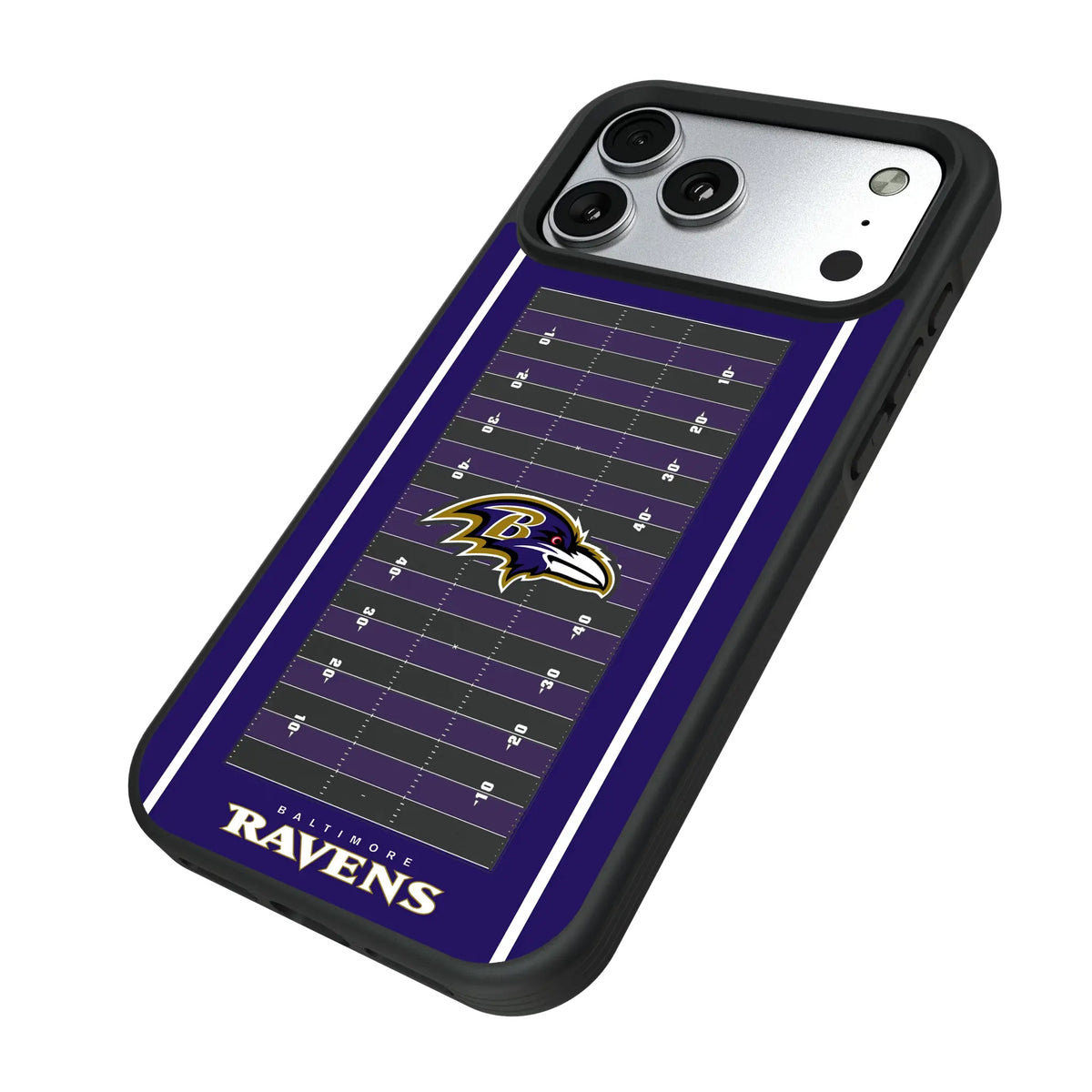 Baltimore Ravens Field iPhone Bump Phone Case for Apple iPhone - Isometric View#Device_iPhone 17 Pro Max