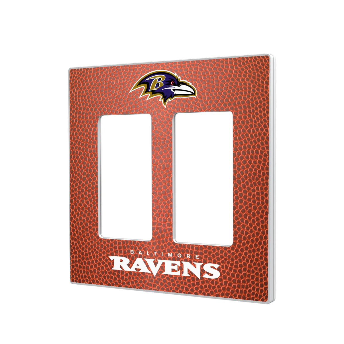Baltimore Ravens Football Hidden-Screw Light Switch Plate#Style_Double Rocker