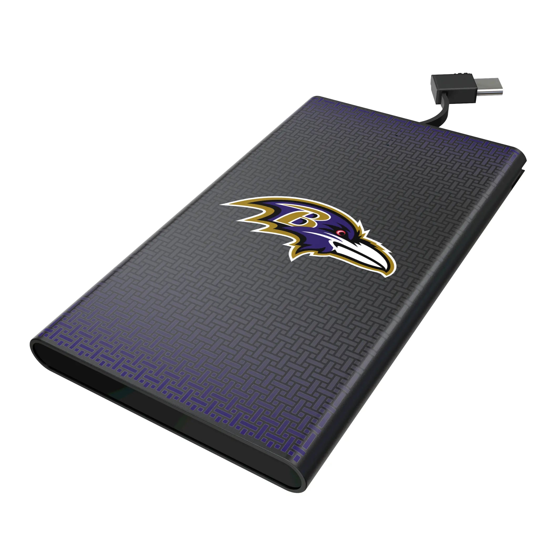 Baltimore Ravens Linen 5000mAh Flat Power Bank