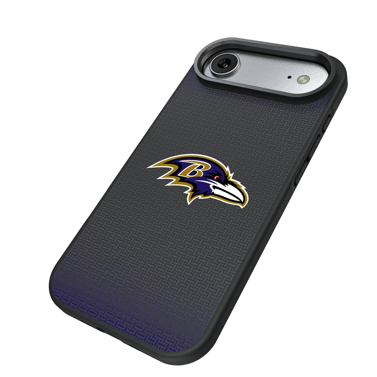 Baltimore Ravens Linen iPhone Bump Phone Case for Apple iPhone - Isometric View#Device_iPhone Air