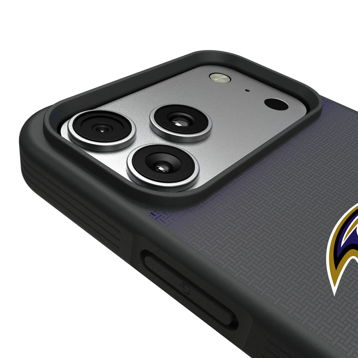 Baltimore Ravens Linen iPhone Bump Phone Case for Apple iPhone - Detail#Device_iPhone 17 Pro Max