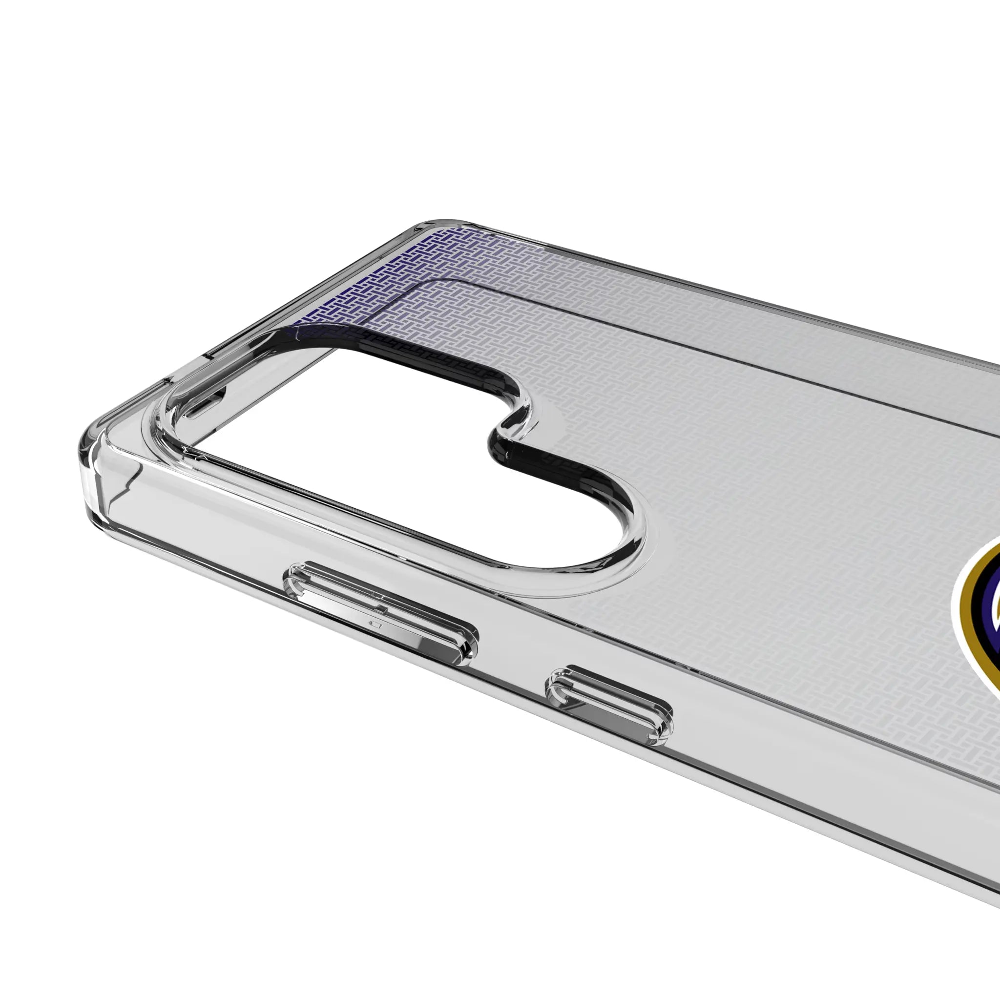 Baltimore Ravens Linen Galaxy Clear Phone Case for Samsung Galaxy - Detail#Device_Galaxy S25 Ultra
