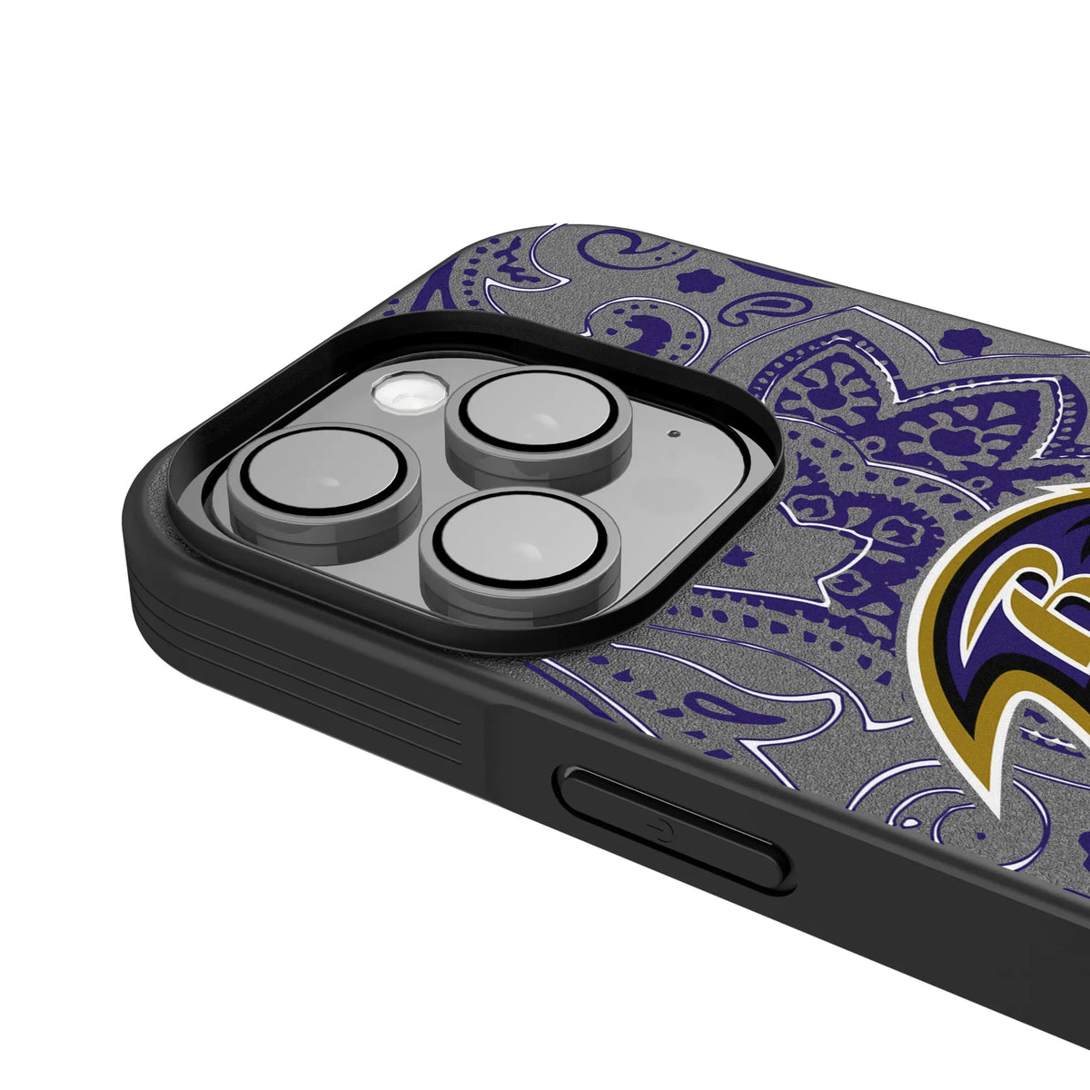 Baltimore Ravens Paisley iPhone Bump Phone Case for Apple iPhone - Detail