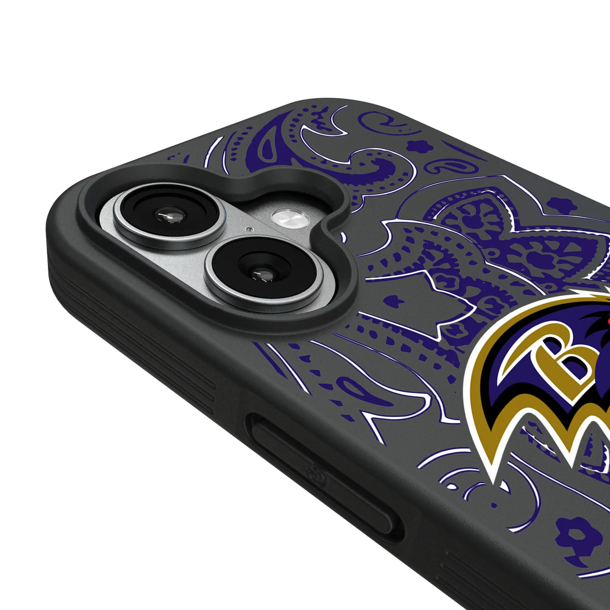 Baltimore Ravens Paisley iPhone Bump Phone Case for Apple iPhone - Detail#Device_iPhone 17