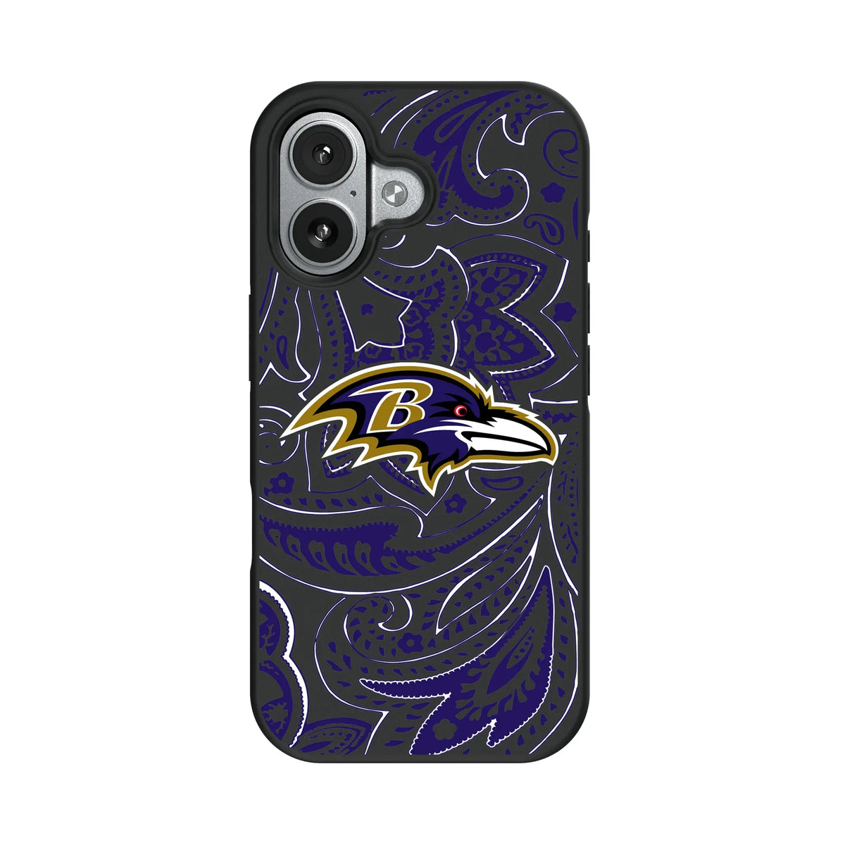 Baltimore Ravens Paisley iPhone Bump Phone Case for Apple iPhone#Device_iPhone 17