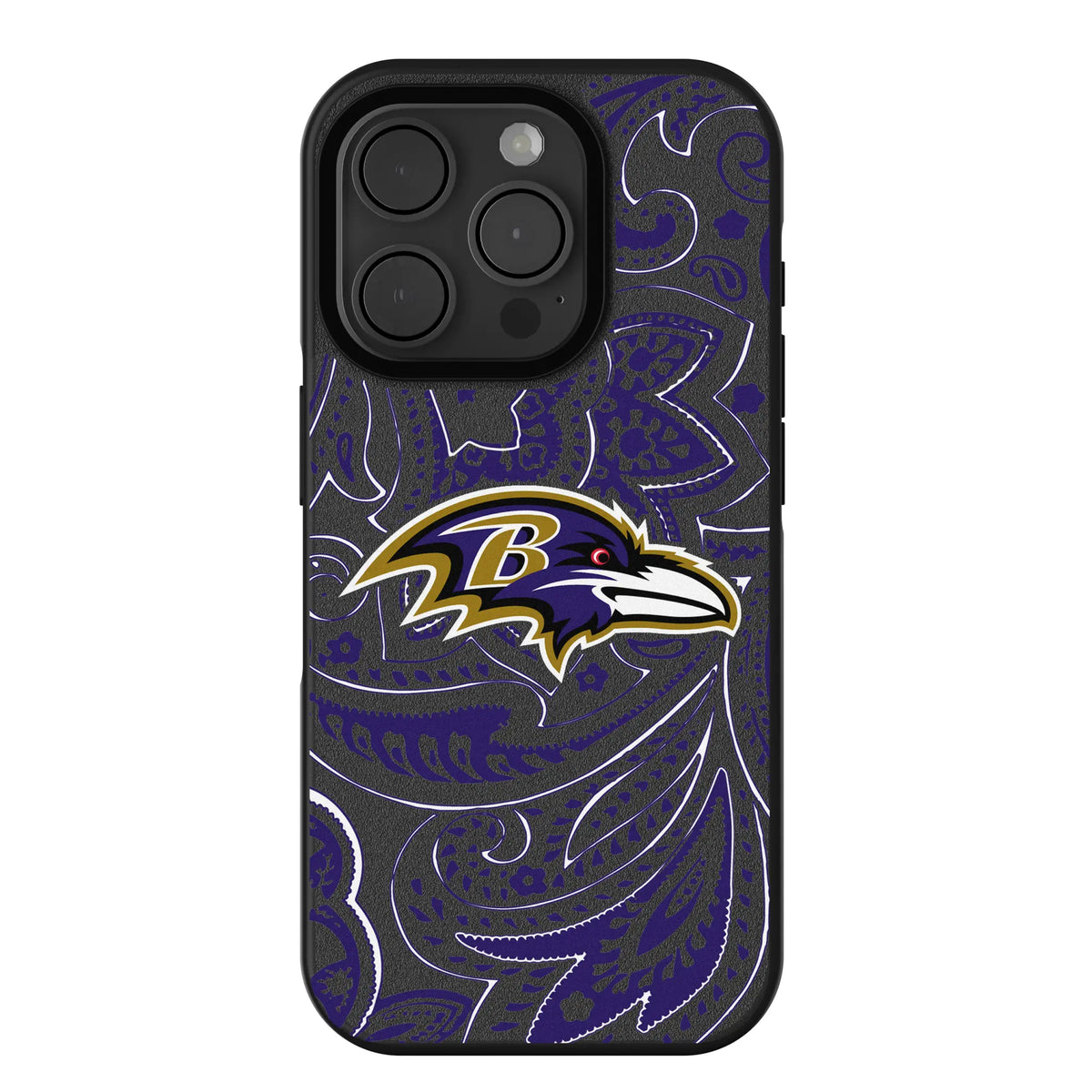 Baltimore Ravens Paisley iPhone Bump Phone Case for Apple iPhone