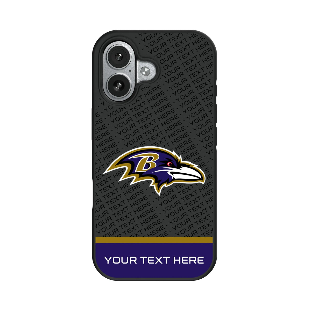 Baltimore Ravens Personalized EndZone Plus iPhone Bump Phone Case for Apple iPhone#Device_iPhone 17