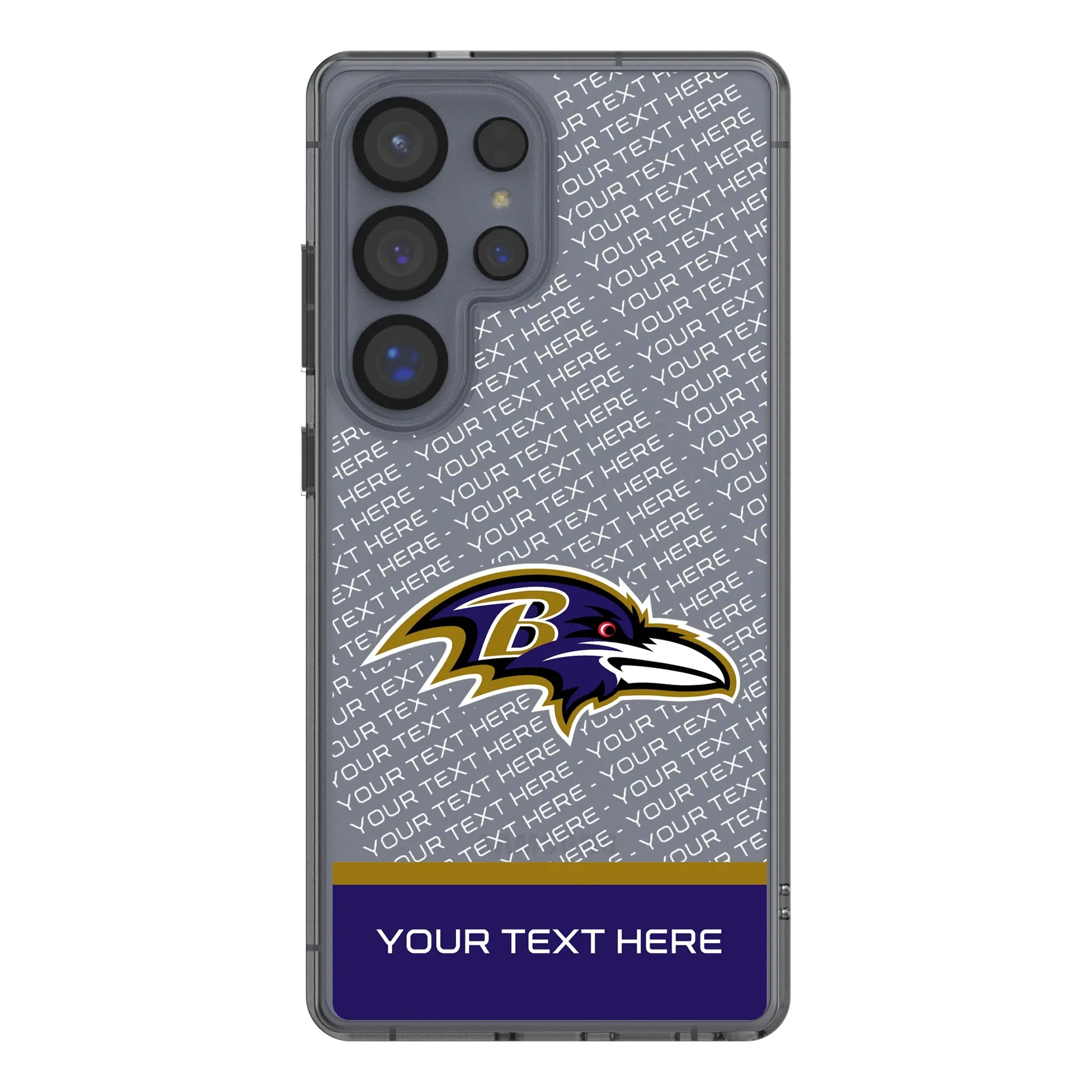 Baltimore Ravens Personalized EndZone Plus Galaxy Clear Phone Case for Samsung Galaxy#Device_Galaxy S25 Ultra