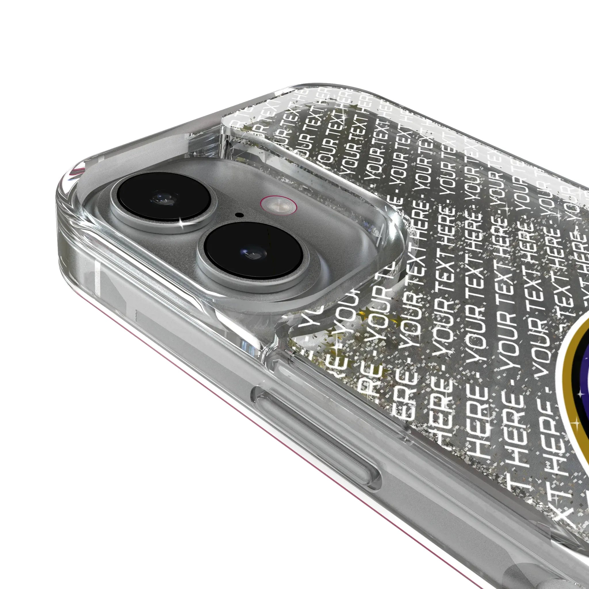 Baltimore Ravens Personalized EndZone Plus iPhone Glitter Phone Case for Apple iPhone - Detail
