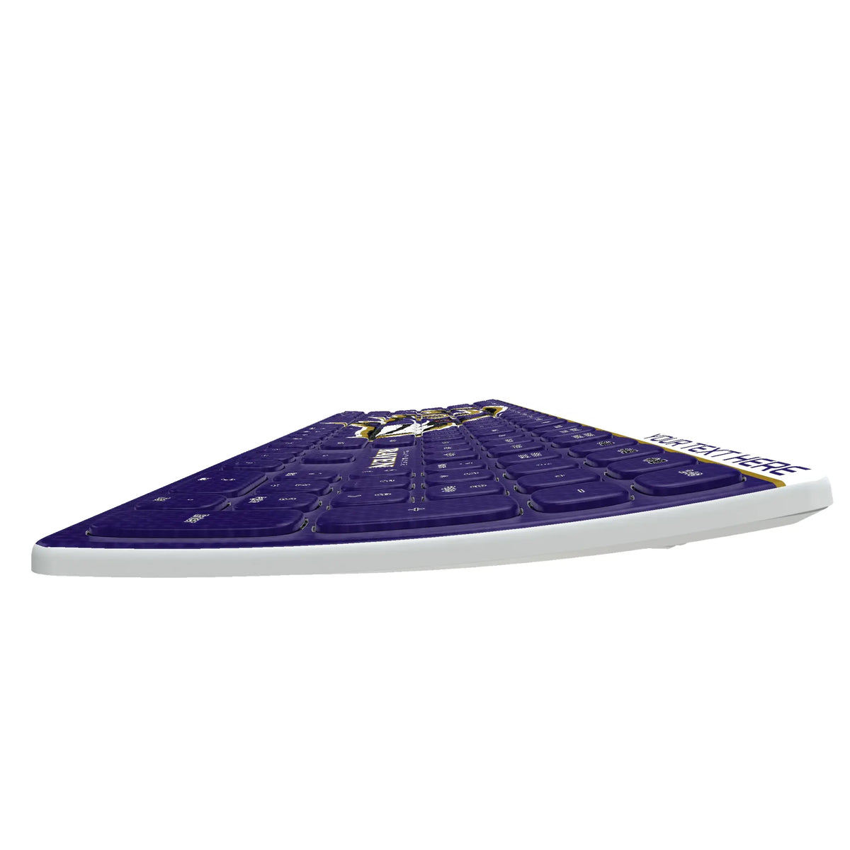 Baltimore Ravens Personalized Endzone Solid KKB605 Curved Wireless Keyboard