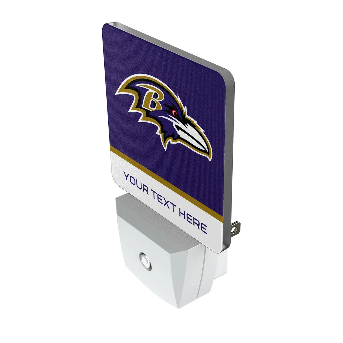 Baltimore Ravens Personalized Endzone Solid Night Light 2-Pack - Isometric View
