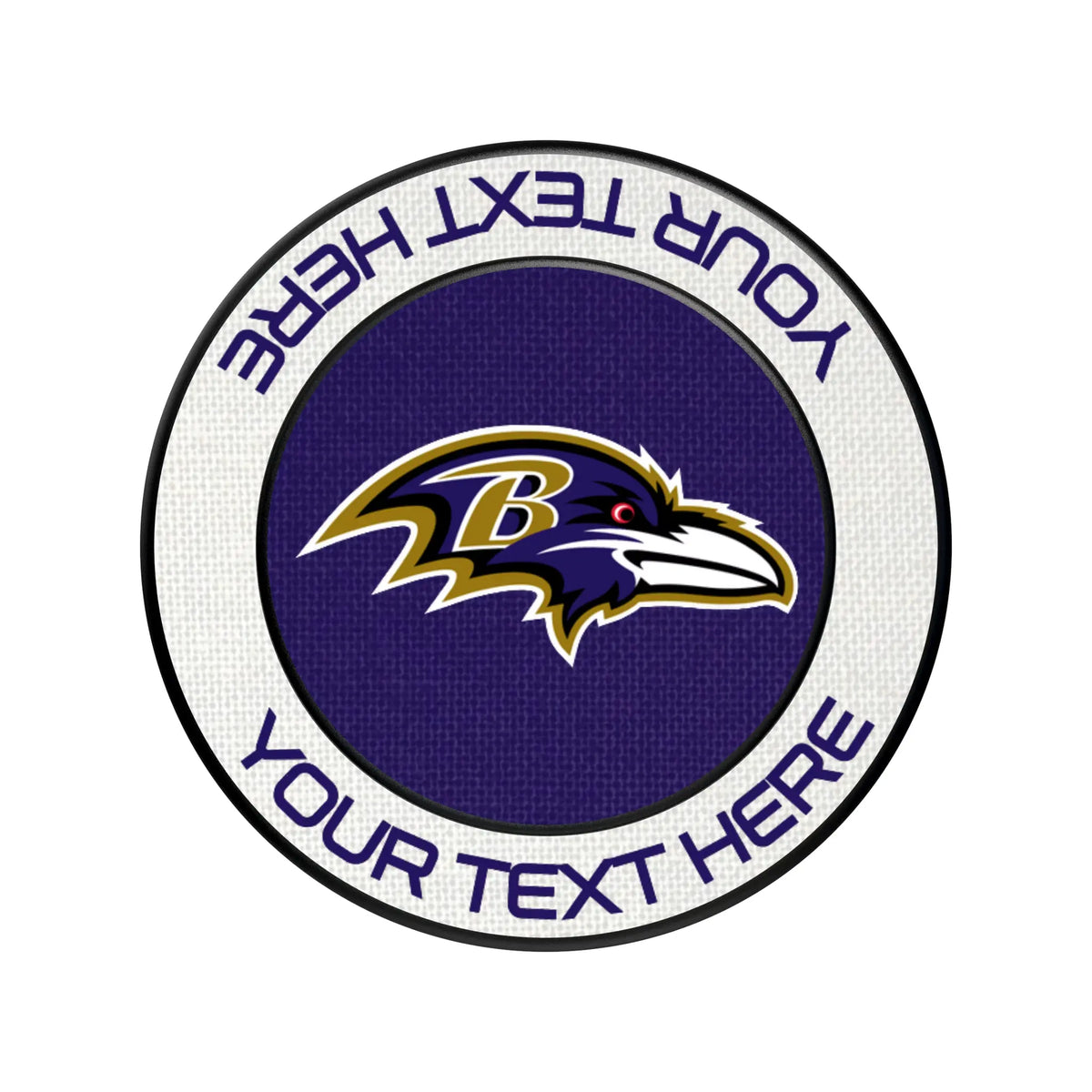 Baltimore Ravens Personalized Endzone Solid Popsockets Round Magnetic
