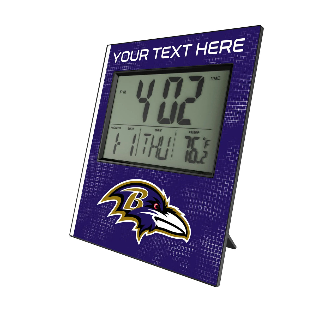 Baltimore Ravens Personalized Hatch Wall Clock